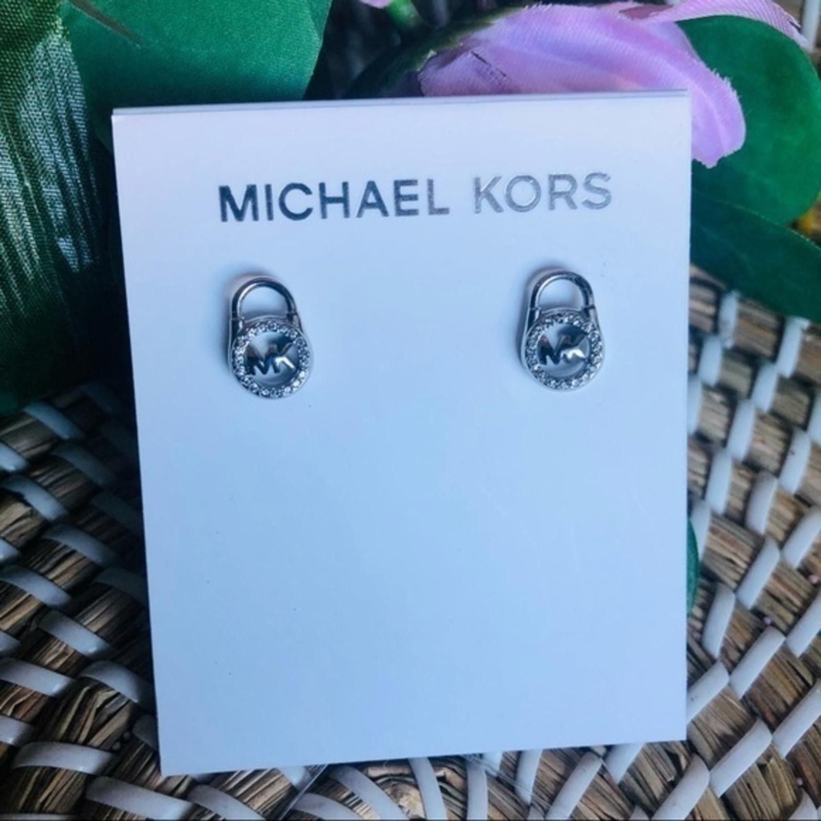 Michael Kors Michael Kors Lock Design Stud Earrings Size ONE SIZE - 2 Thumbnail