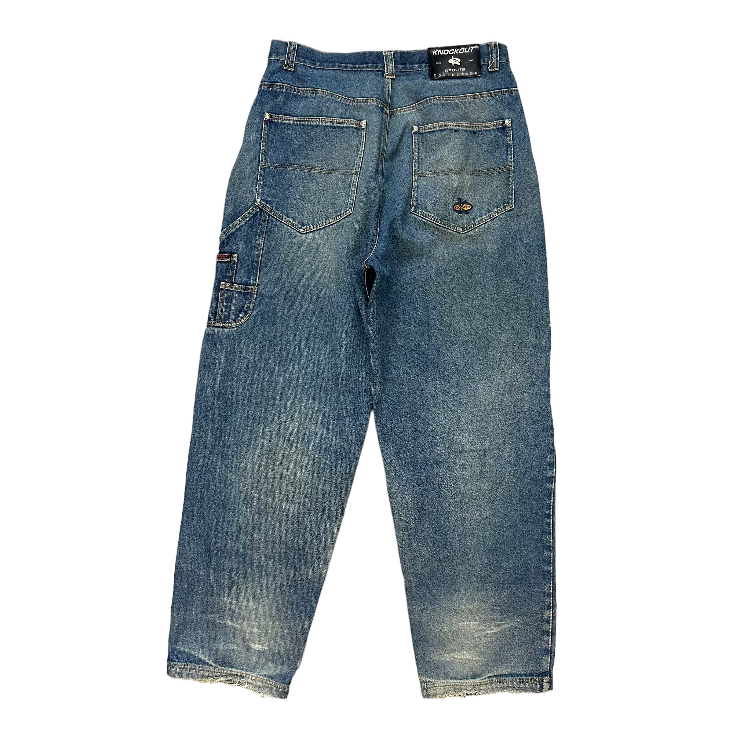 Japanese Brand KNOCKOUT SPORTSWEAR DENIM PANT #8102-203 Size US 35 - 12 Thumbnail
