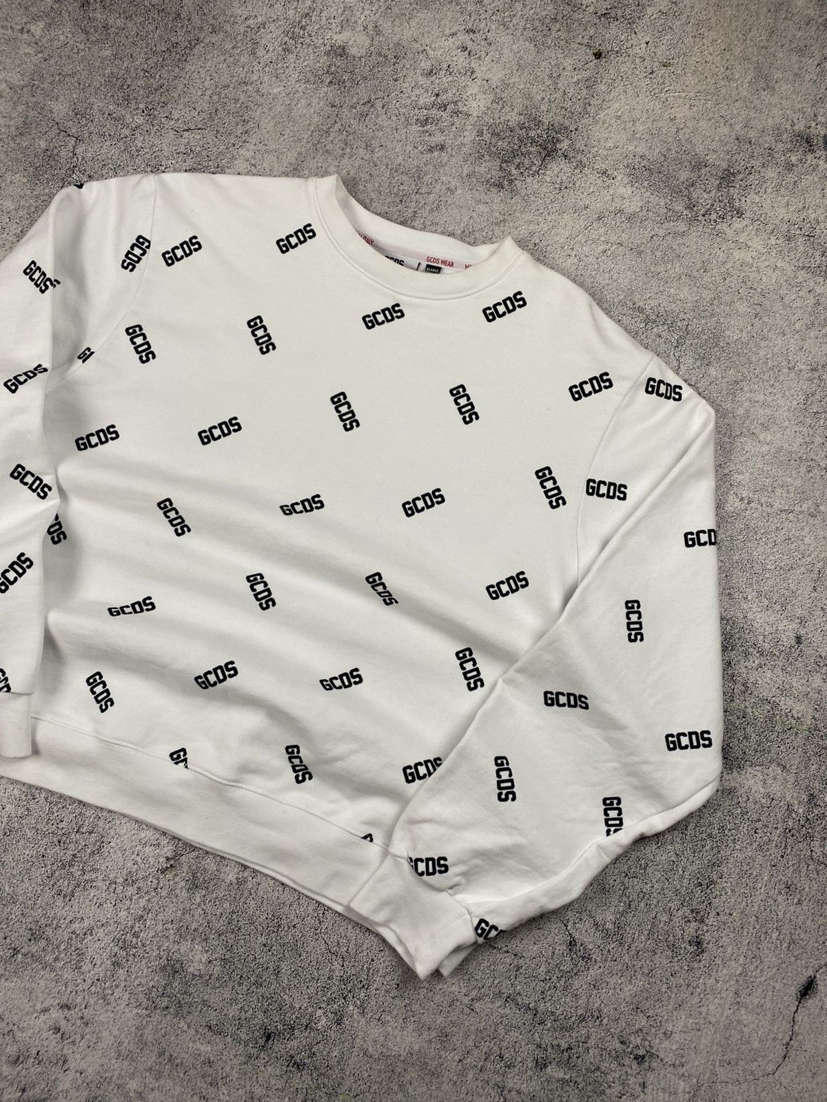 GCDS Rare GCDS Monogram Big Logo Hype Sweatshirt Size US L / EU 52-54 / 3 - 2 Thumbnail