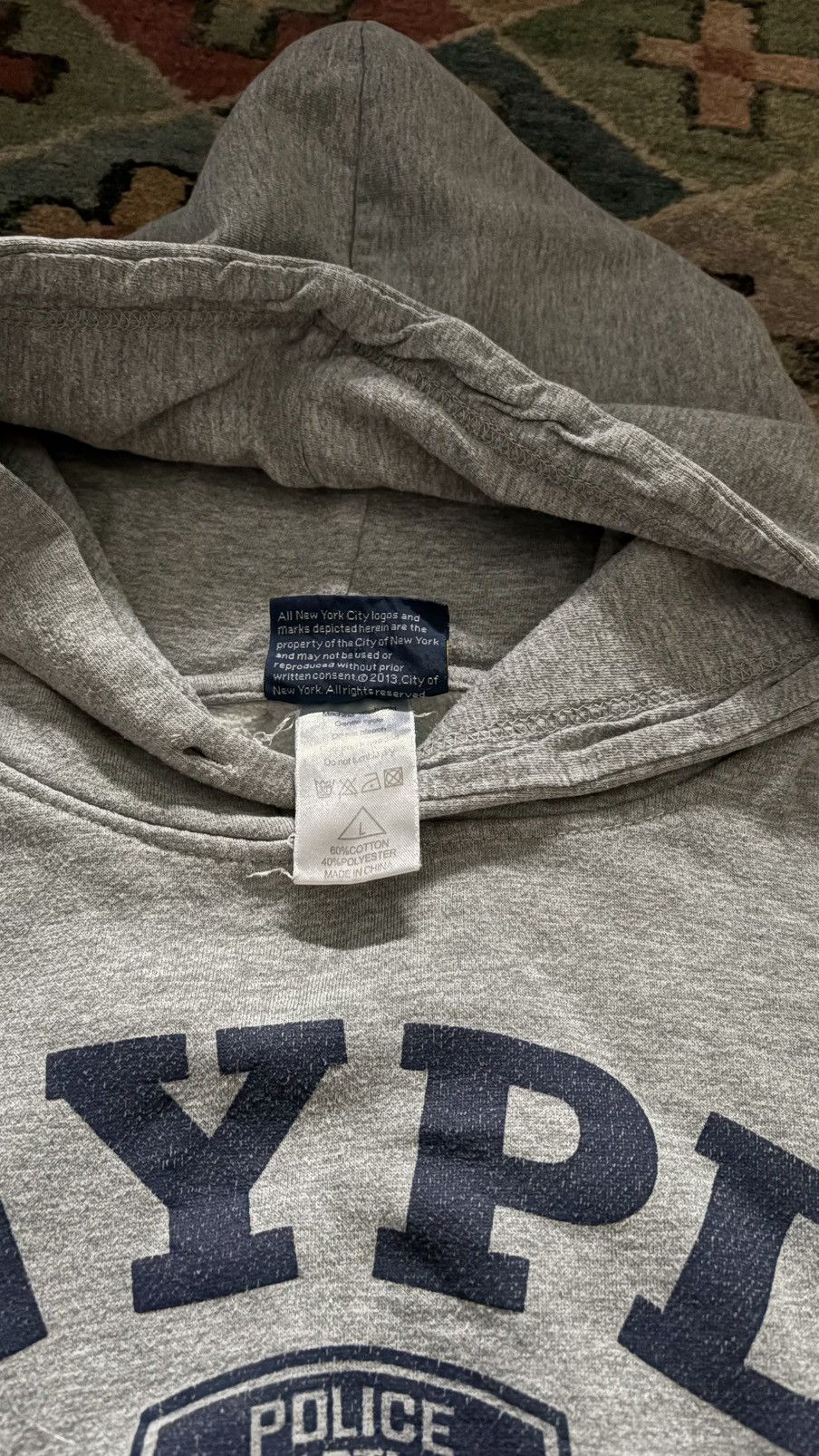 Vintage NYPD official vintage hoodie Size US L / EU 52-54 / 3 - 5 Thumbnail