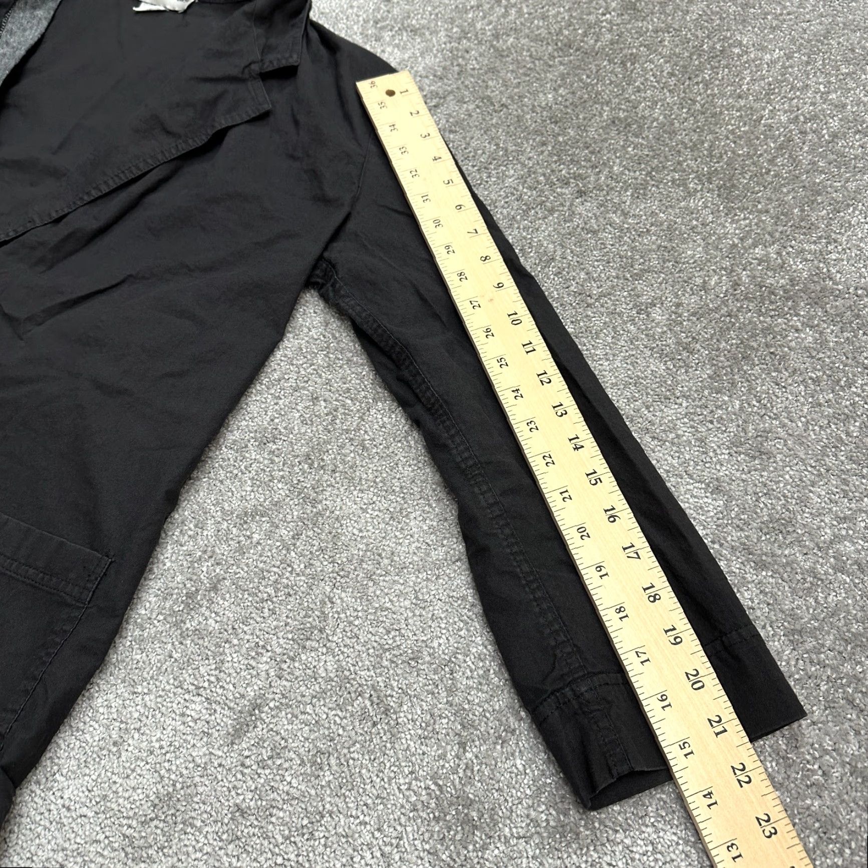 Vintage Cathy Daniels Blazer Women Medium Black Cotton Lightweight All Seasons Long Sleeve Button Closure Workwear Classic Womens Size M / US 6-8 / IT 42-44 - 7 Thumbnail