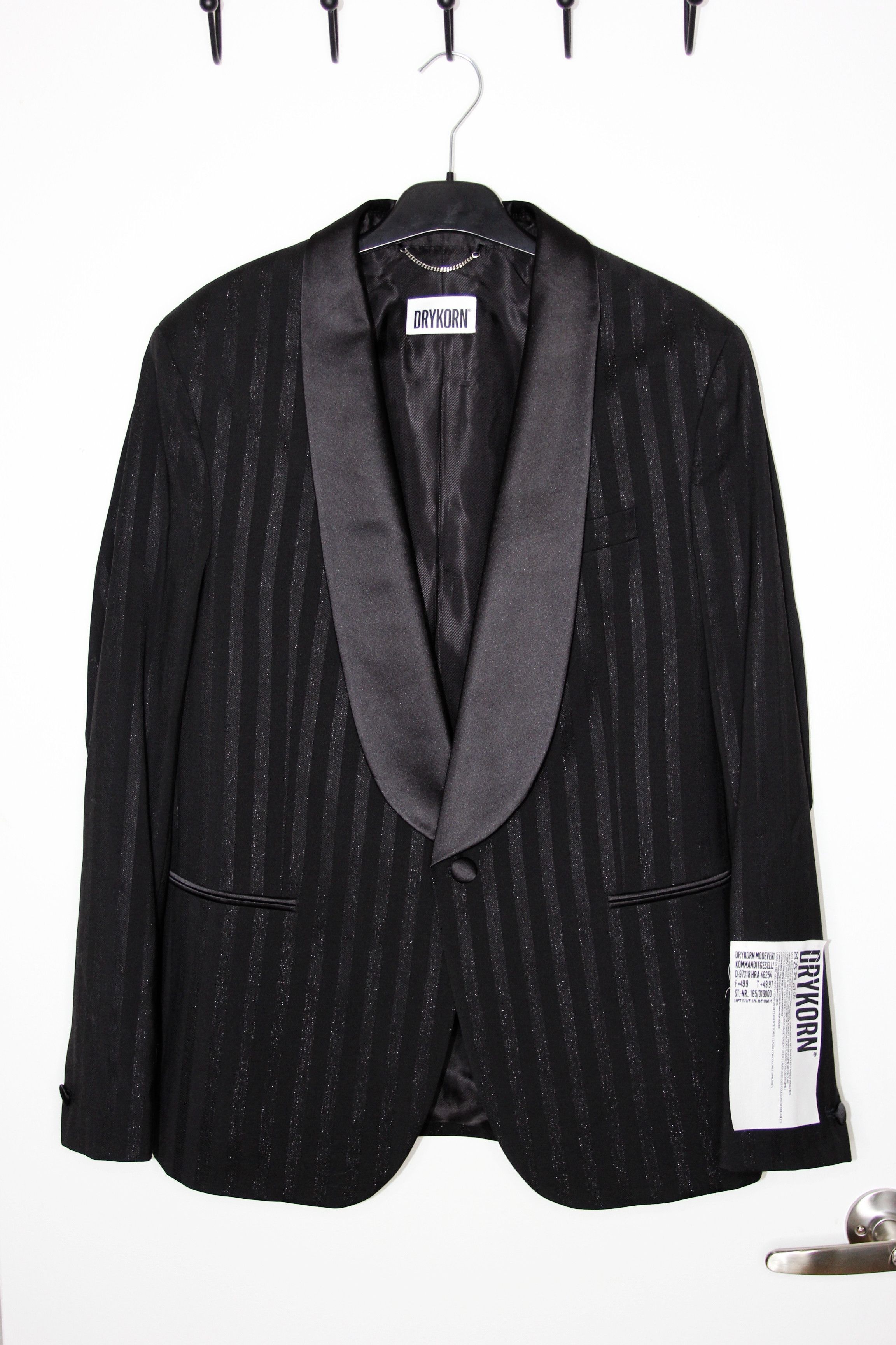 DRYKORN BNWT AW24 DRYKORN BELAZO STRIPED DINNER JACKET 50 Size US M / EU 48-50 / 2 - 2 Thumbnail