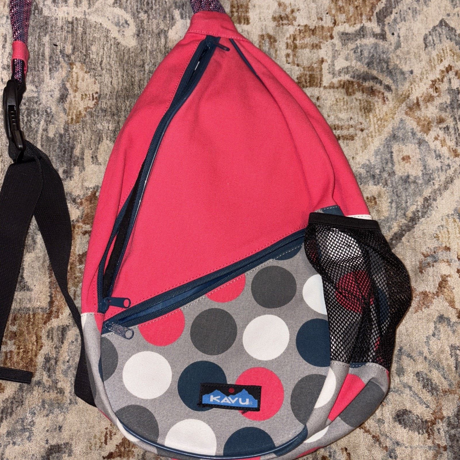 KAVU Kavu Rope Bag Crimson Dotty Pattern Size ONE SIZE - 2 Thumbnail