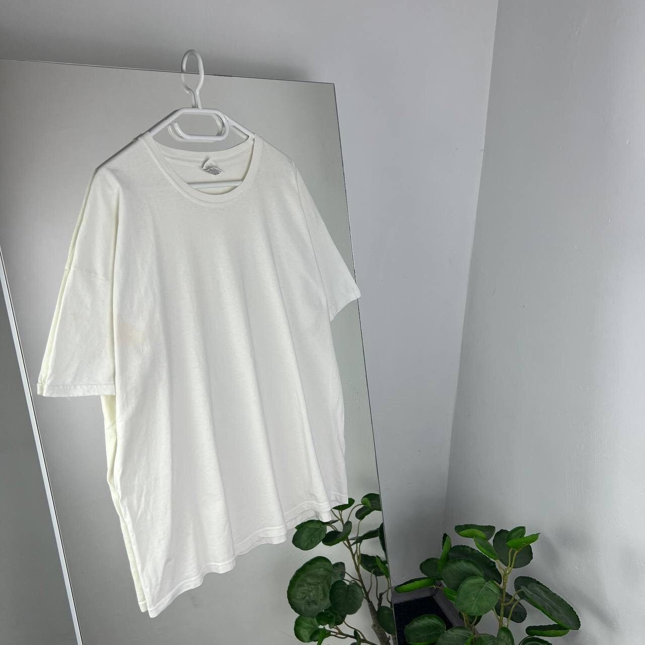 Fruit Of The Loom Vintage Y2k Style Baggy Blanket Tee Oversized White Size US XXL / EU 58 / 5 - 1 Thumbnail
