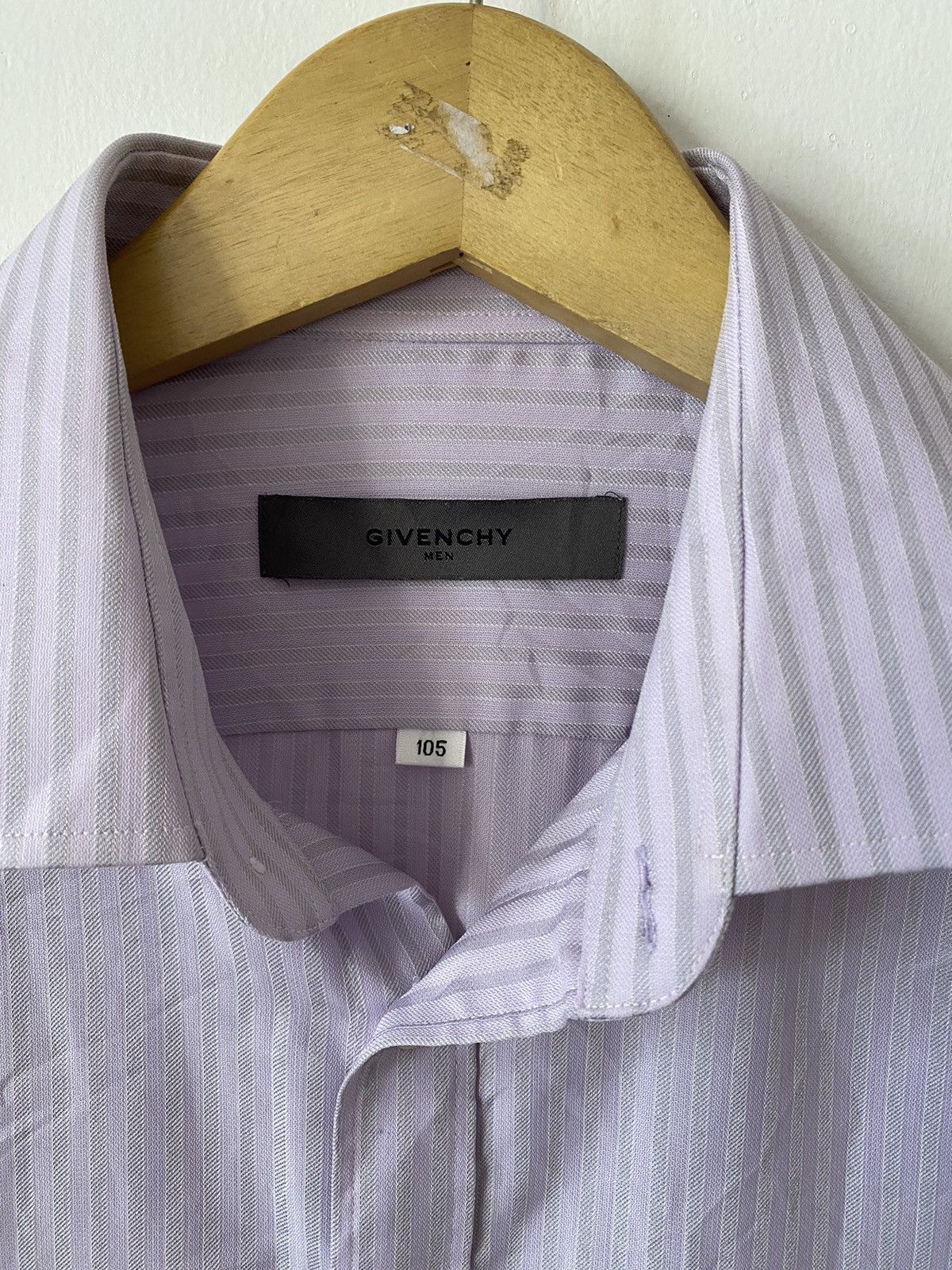 Givenchy × Vintage Givenchy Button Up Shirt Purple With Logo Fits Large Size US XL / EU 56 / 4 - 3 Thumbnail