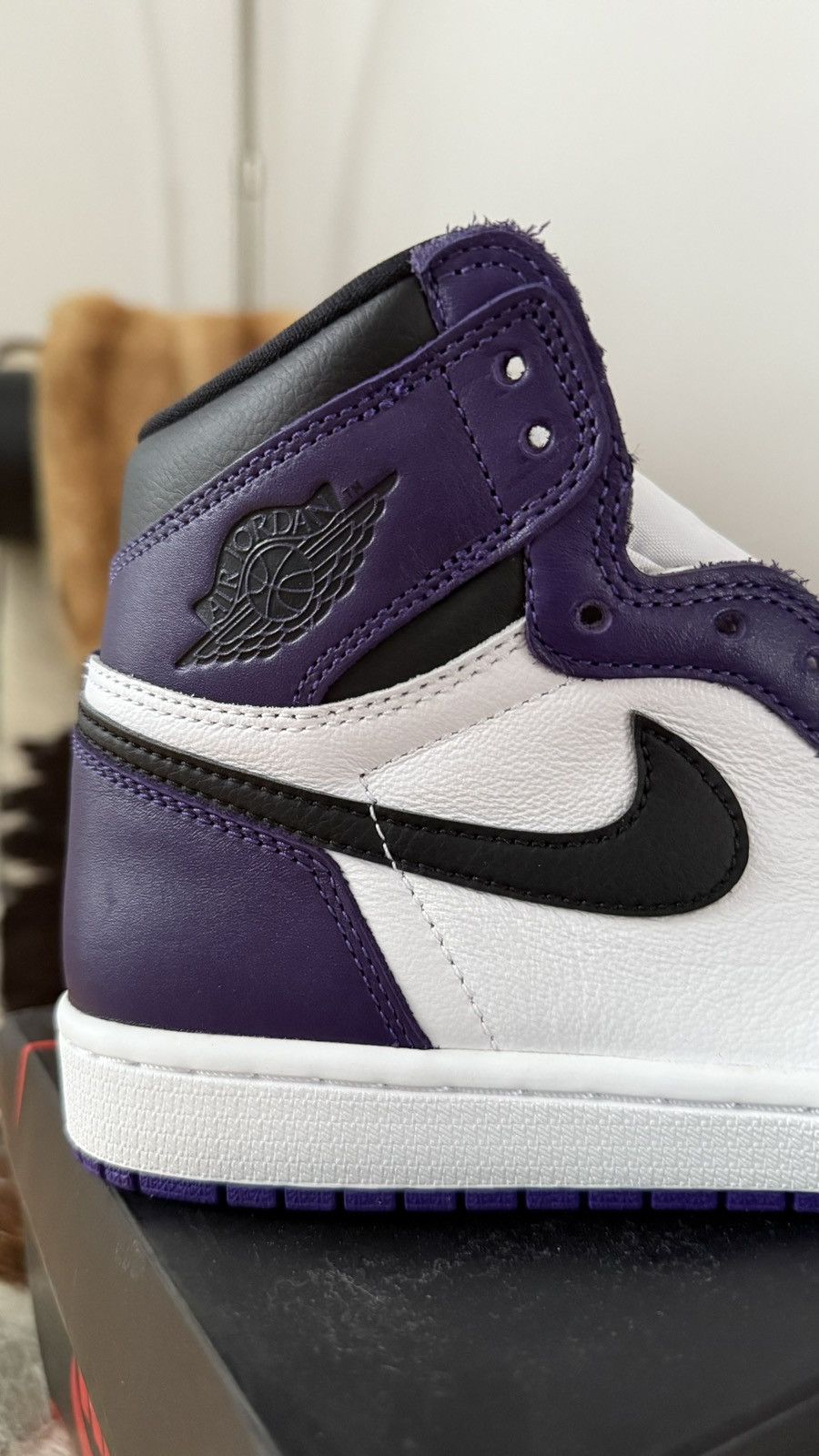 Jordan Brand Nike Air Jordan 1 Purple Court Size US 7 / EU 40 - 3 Thumbnail