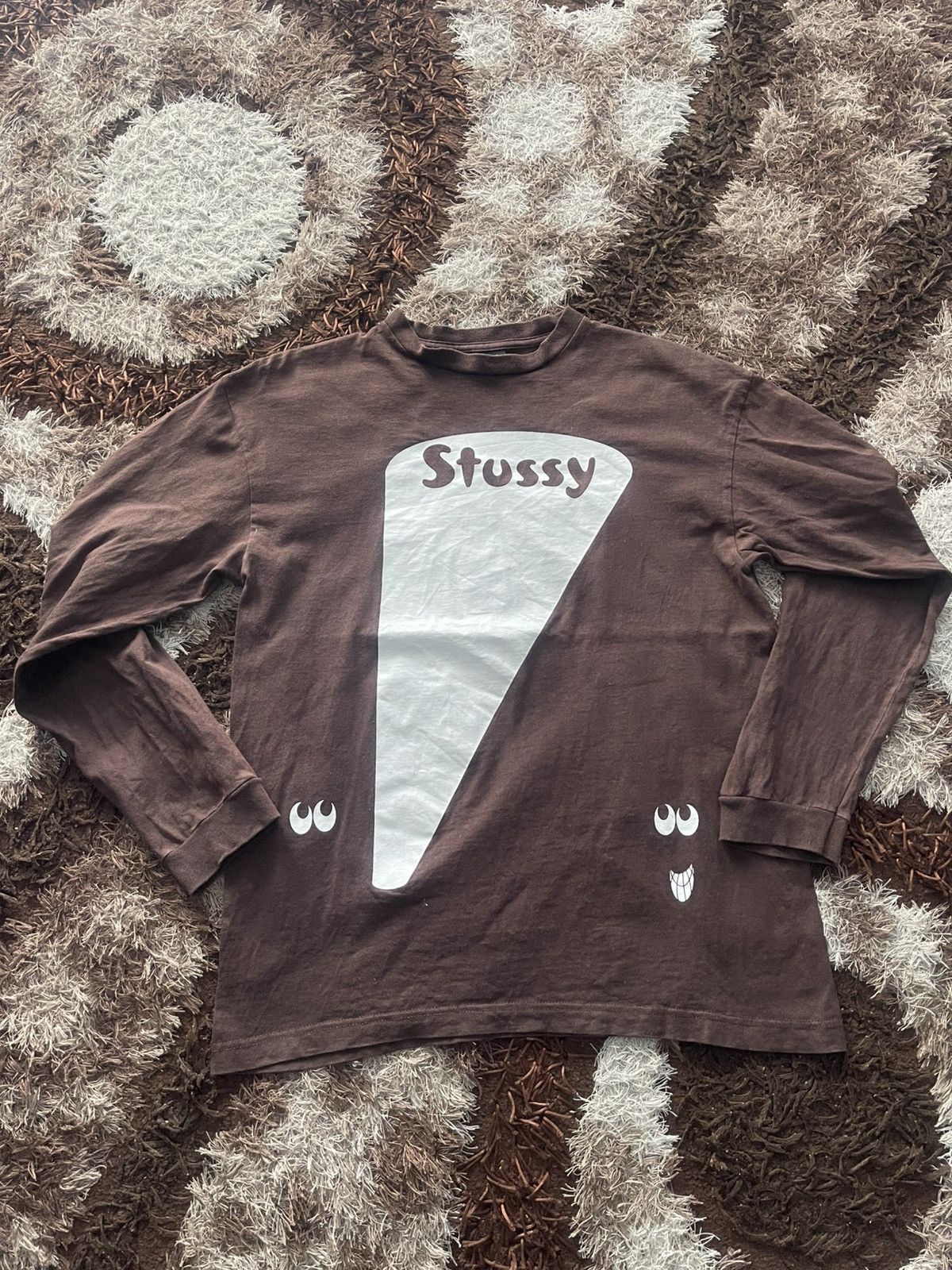 Stussy 🔥HOT🔥VINTAGE STUSSY SURFMAN LONG SLEEVE VERY RARE Size US M / EU 48-50 / 2 - 1 Thumbnail