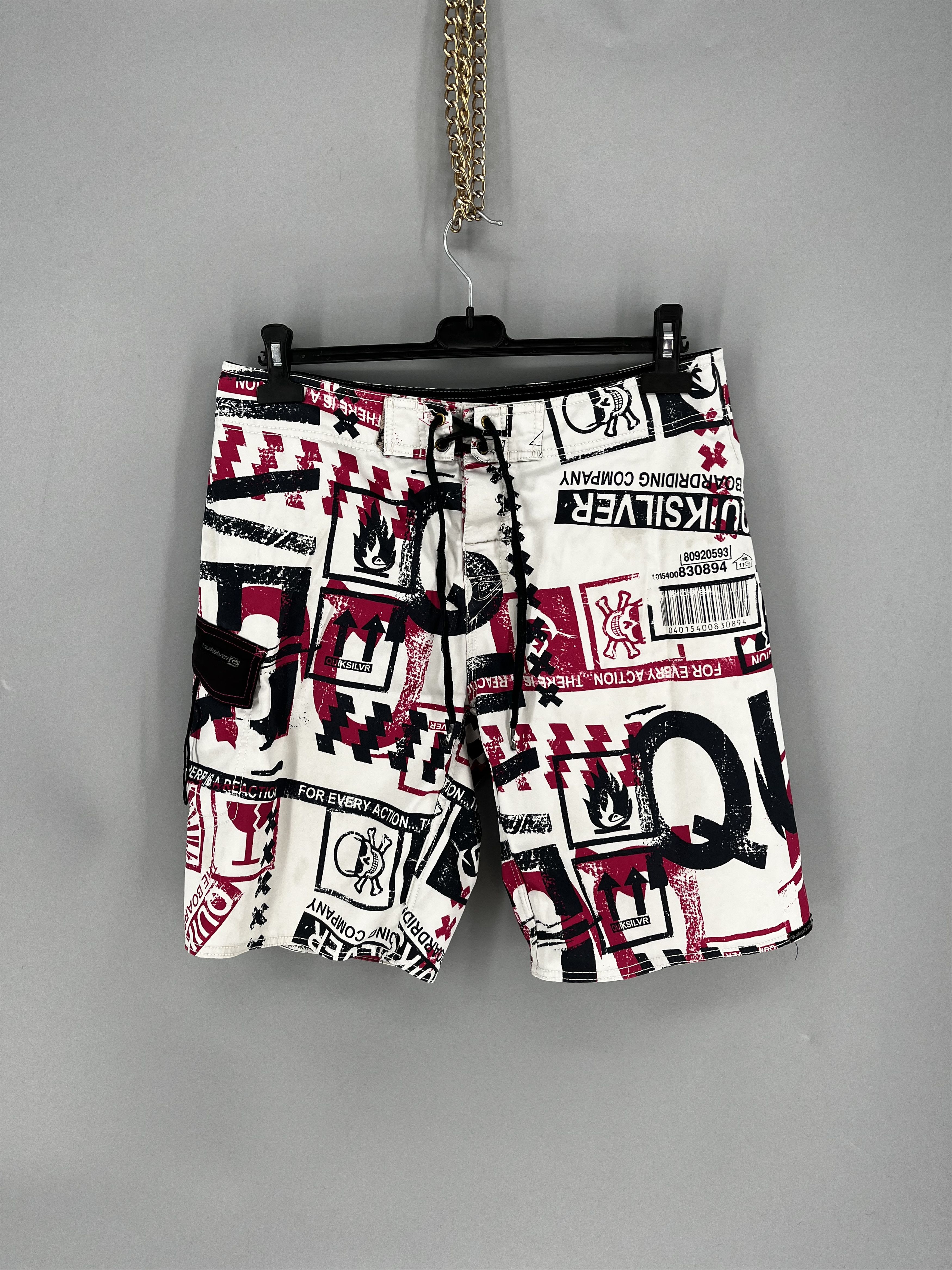 Quiksilver Vintage Quiksilver Shorts Big Logo Y2K Style 90s Surfing Size US 32 / EU 48 - 1 Thumbnail