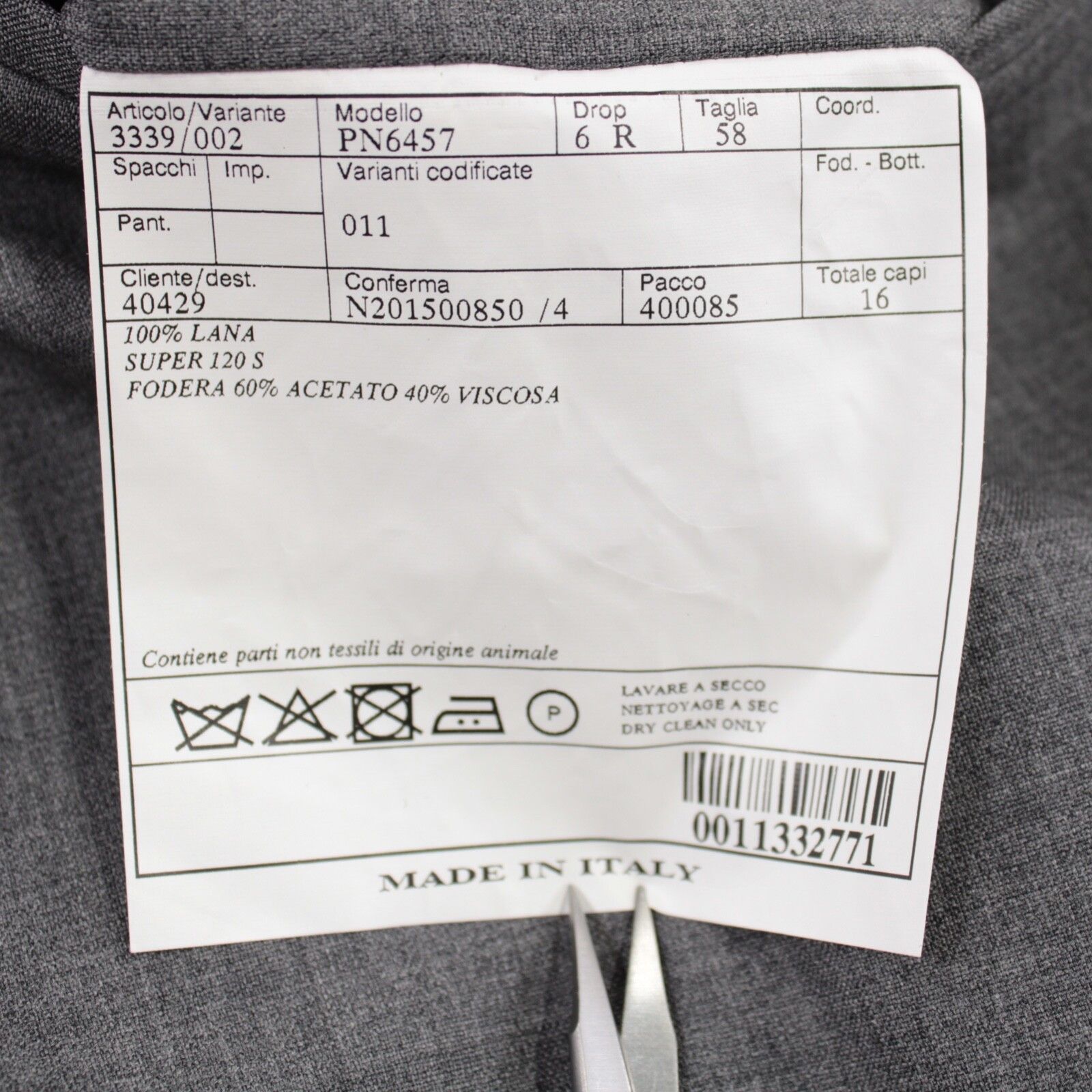 Belvest Belvest New with tags Dress Pants Size 42 US In Gray Size US 42 / EU 58 - 6 Thumbnail