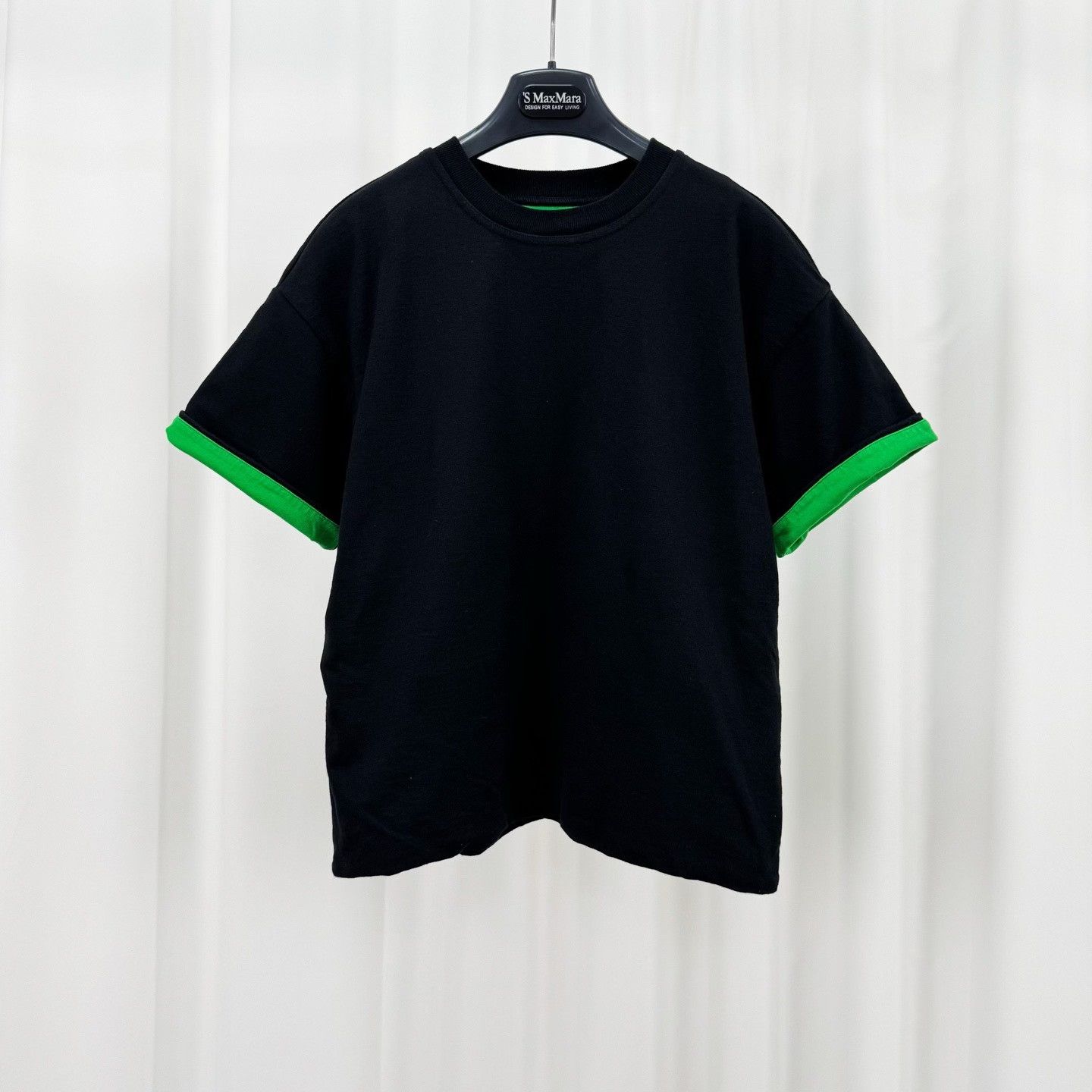 Bottega Veneta Bottega Veneta Black Green Double Layer Tee Size XS / US 0-2 / IT 36-38 - 1 Thumbnail
