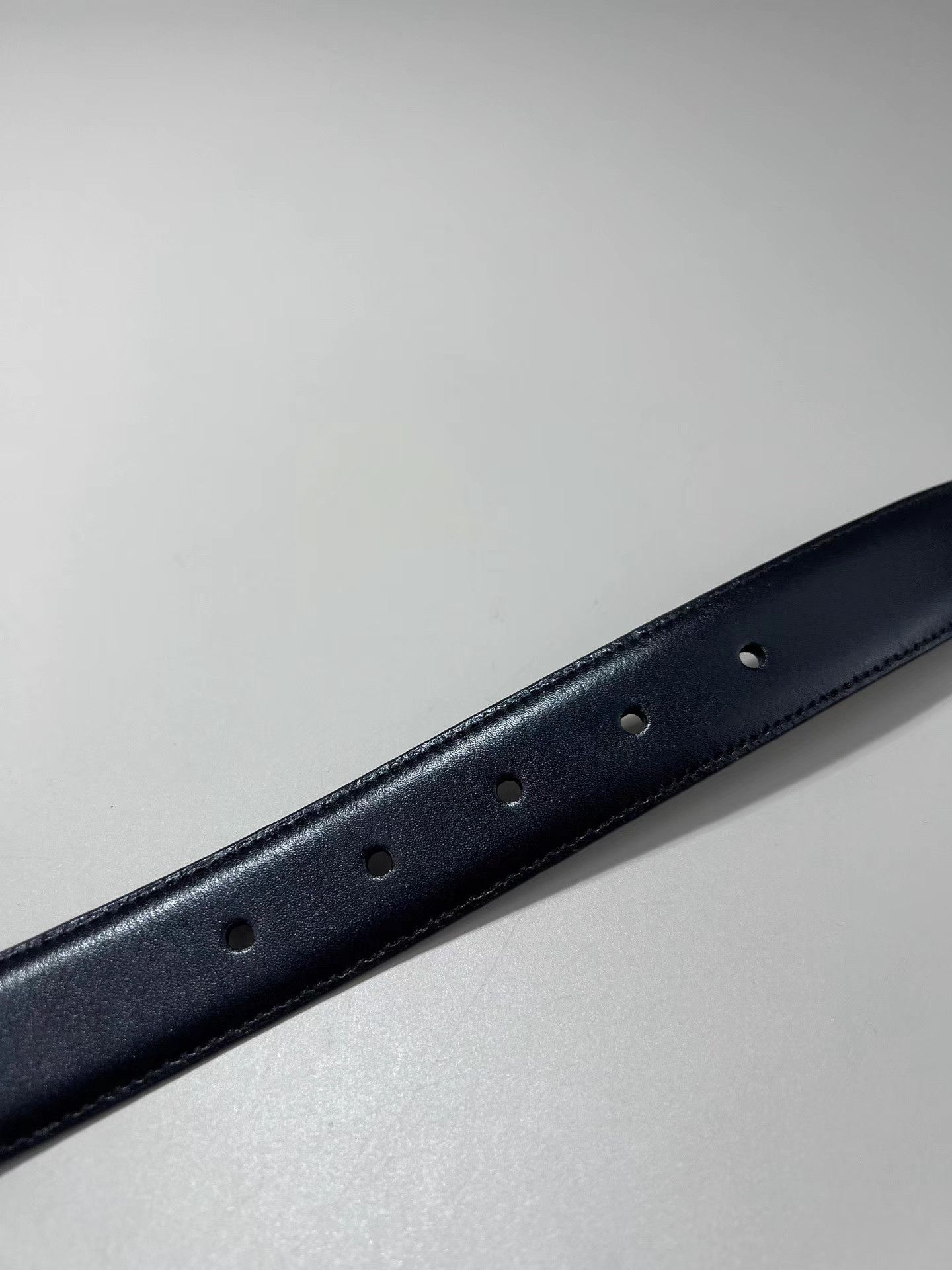 Montblanc MONTBLANC Black Leather Belt Size ONE SIZE - 4 Thumbnail