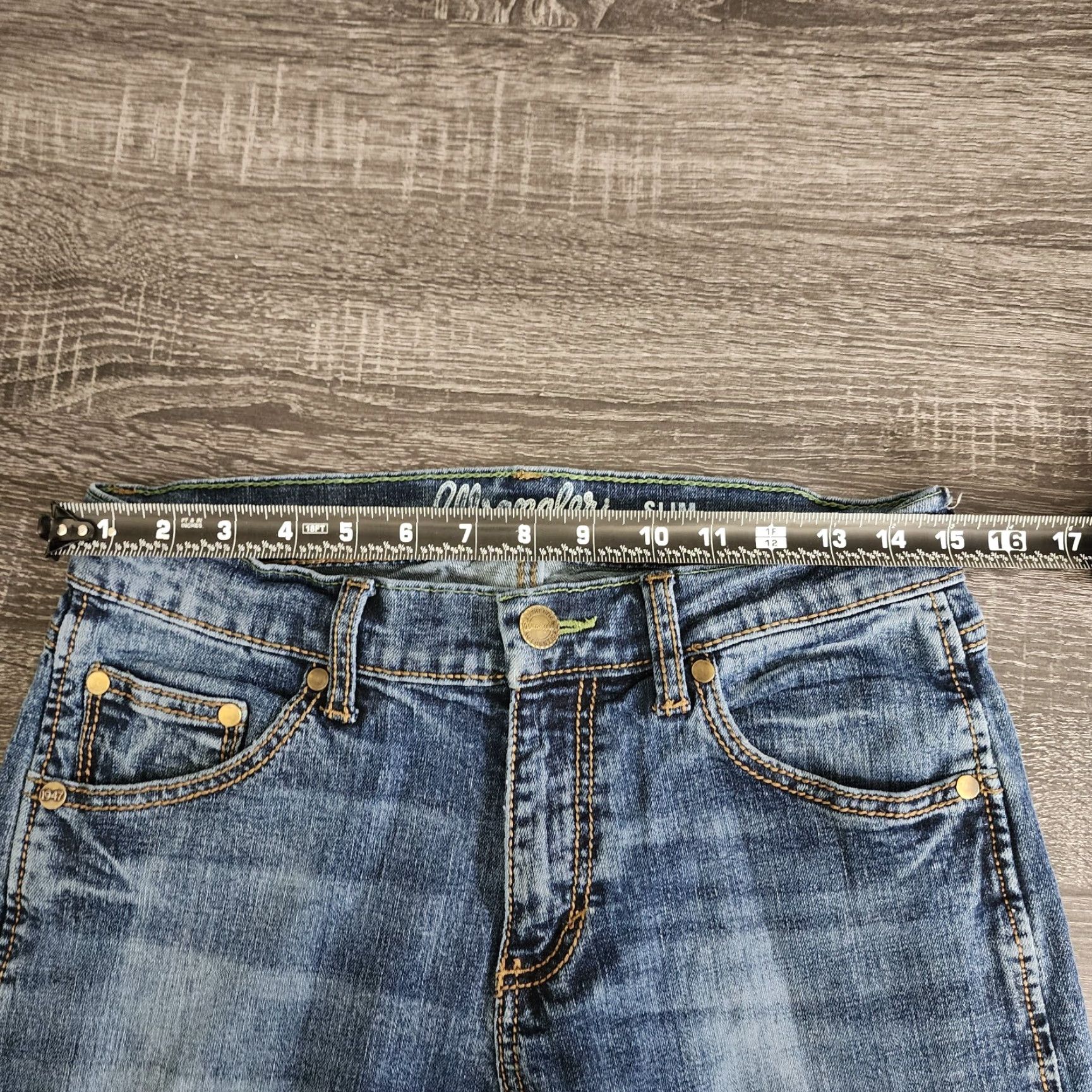 Wrangler Wrangler Retro Jeans Mens Slim Straight 30x32 Blue Denim Cowboy Wrangler Retro Size US 30 / EU 46 - 7 Thumbnail
