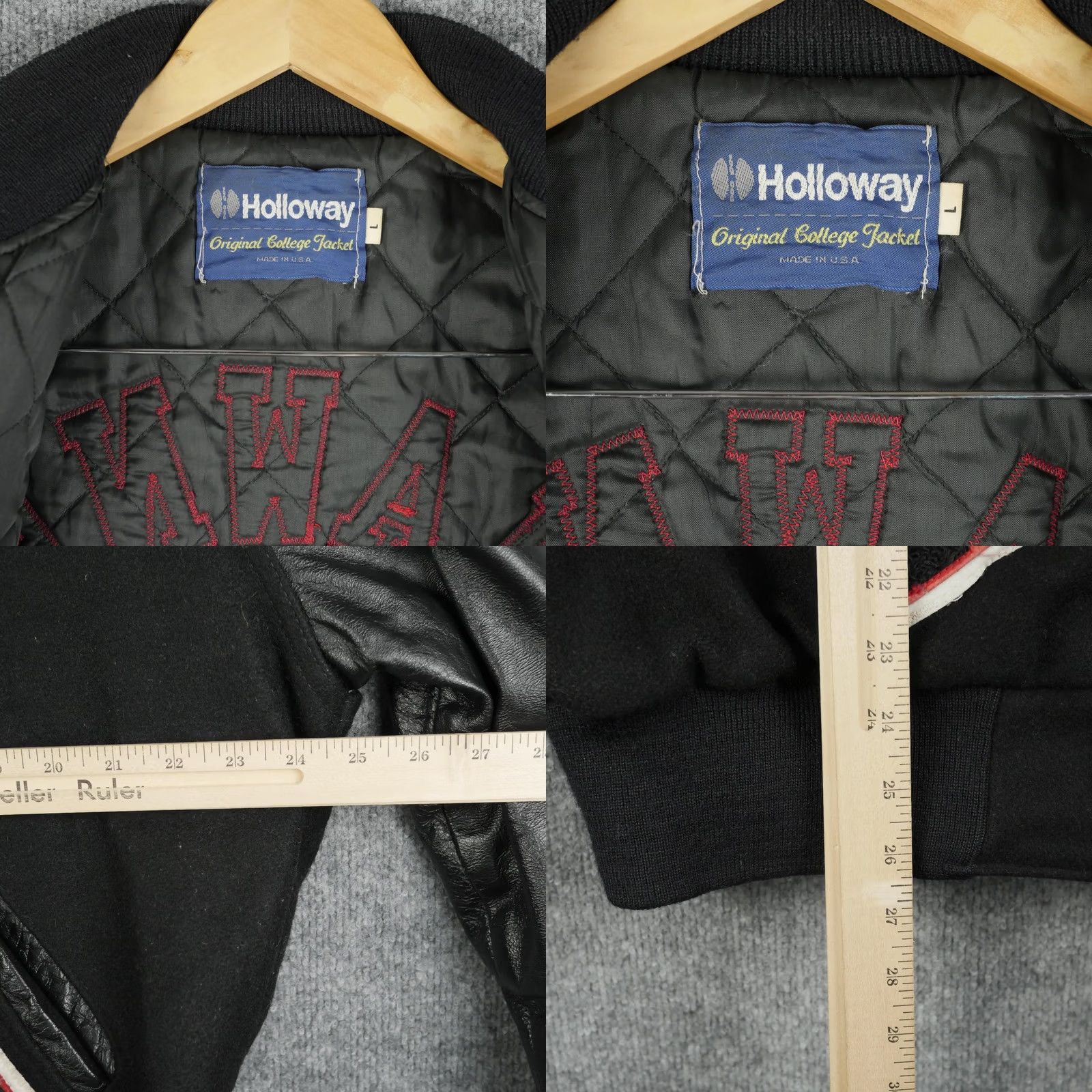 Holloway VINTAGE Holloway Varsity Jacket Womens L Shawnee Volleyball Cheerleader 90s Size L / US 10 / IT 46 - 9 Thumbnail