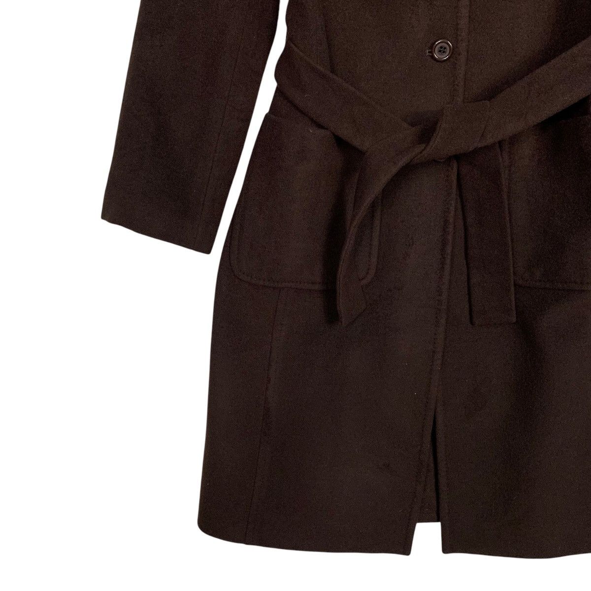 Japanese Brand INED Brown Wool Cashmere Overcoat / Jacket #2696-C121 Size M / US 6-8 / IT 42-44 - 4 Thumbnail