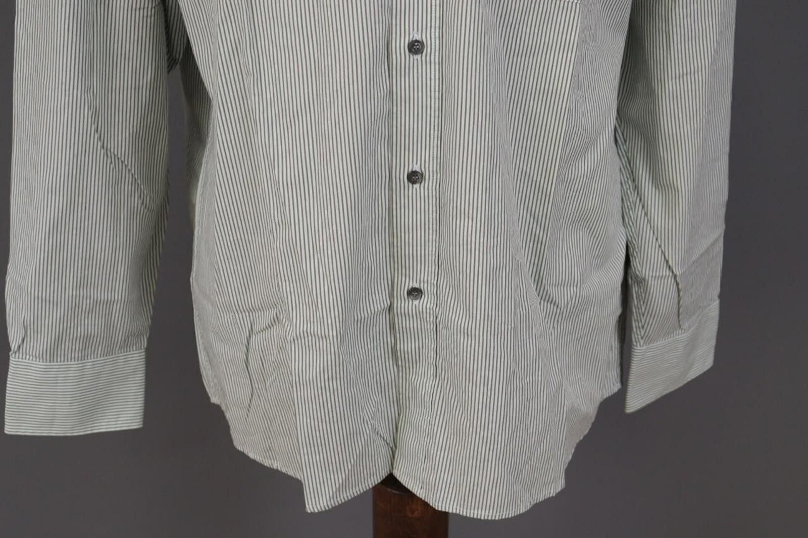 Lacoste Lacoste Gray Pinstripe Button Dress Shirt Size 44 Size US M / EU 48-50 / 2 - 3 Thumbnail