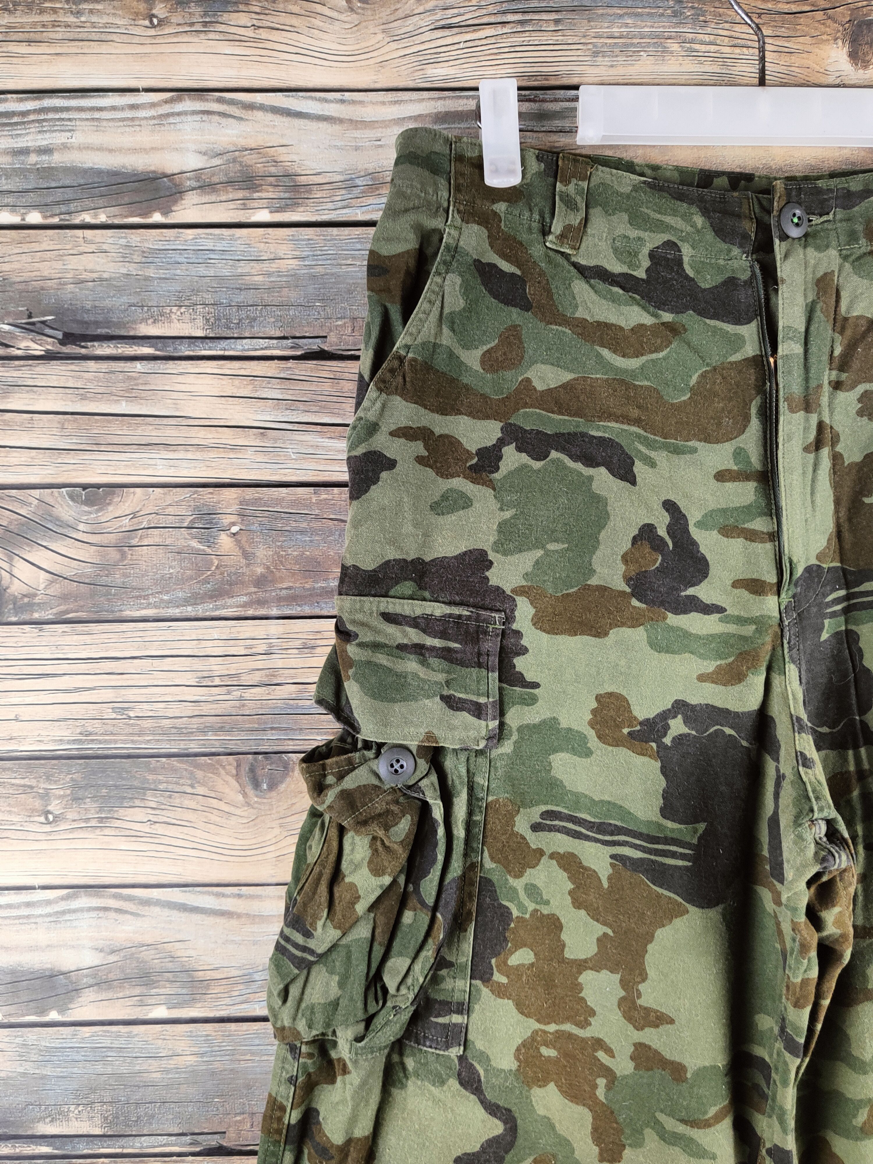 Japanese Brand Evenriver Camouflage Multipocket Cargo Pants #S2885 Size US 32 / EU 48 - 3 Thumbnail