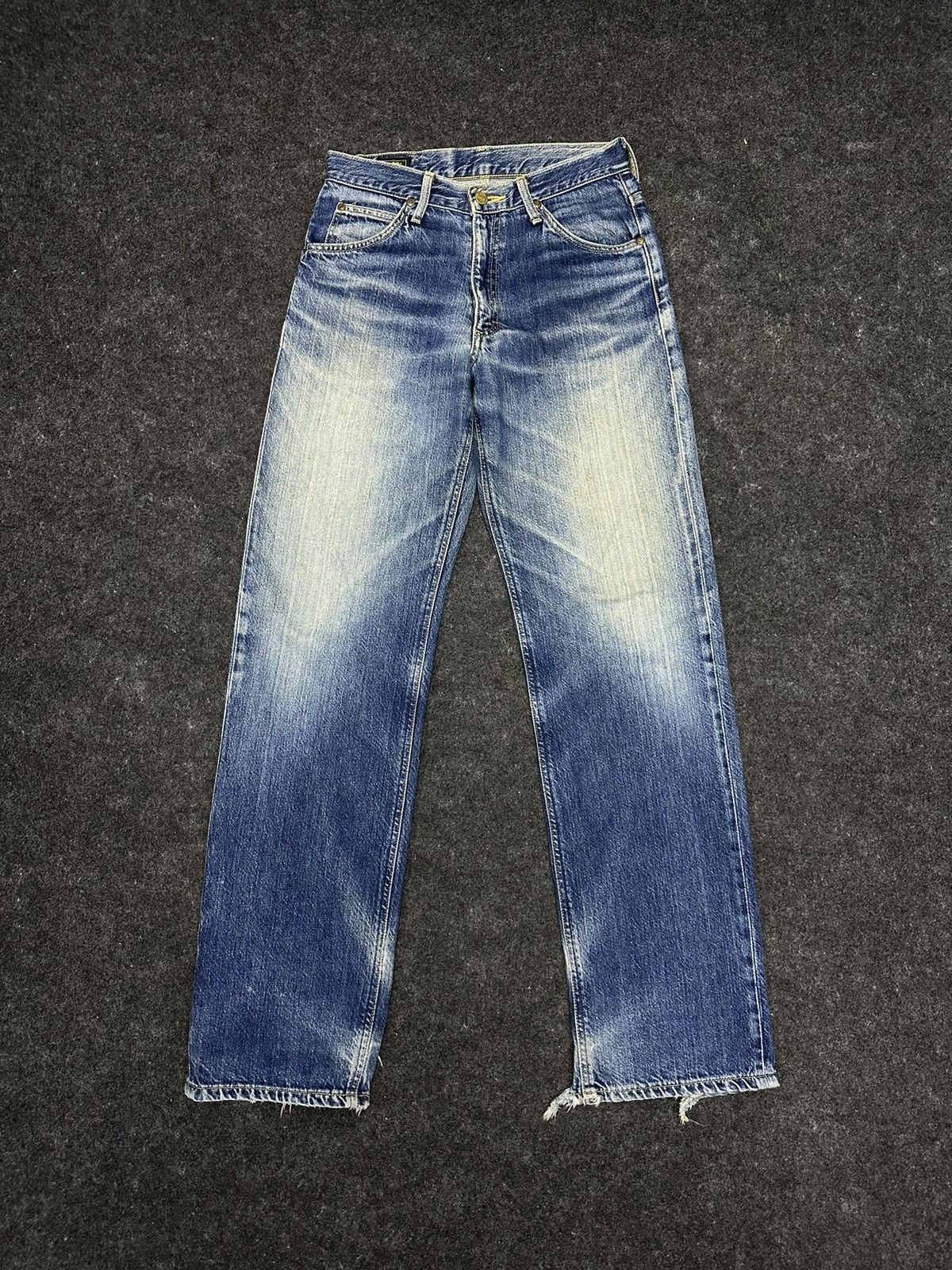 Lee Vintage 80s Lee Rider Sanforized Destroyed Denim 28x32 F34 Size US 28 / EU 44 - 1 Thumbnail