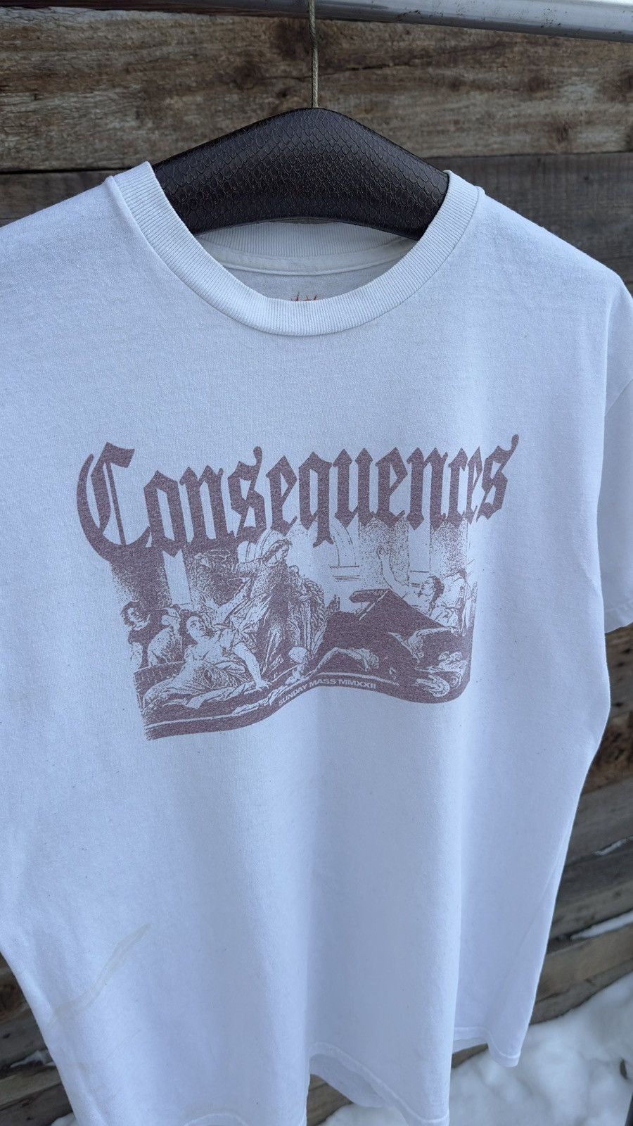 Japanese Brand Streetwear Sunday Mass Consequences Gothic Bones Graphic Tee Size US M / EU 48-50 / 2 - 4 Thumbnail