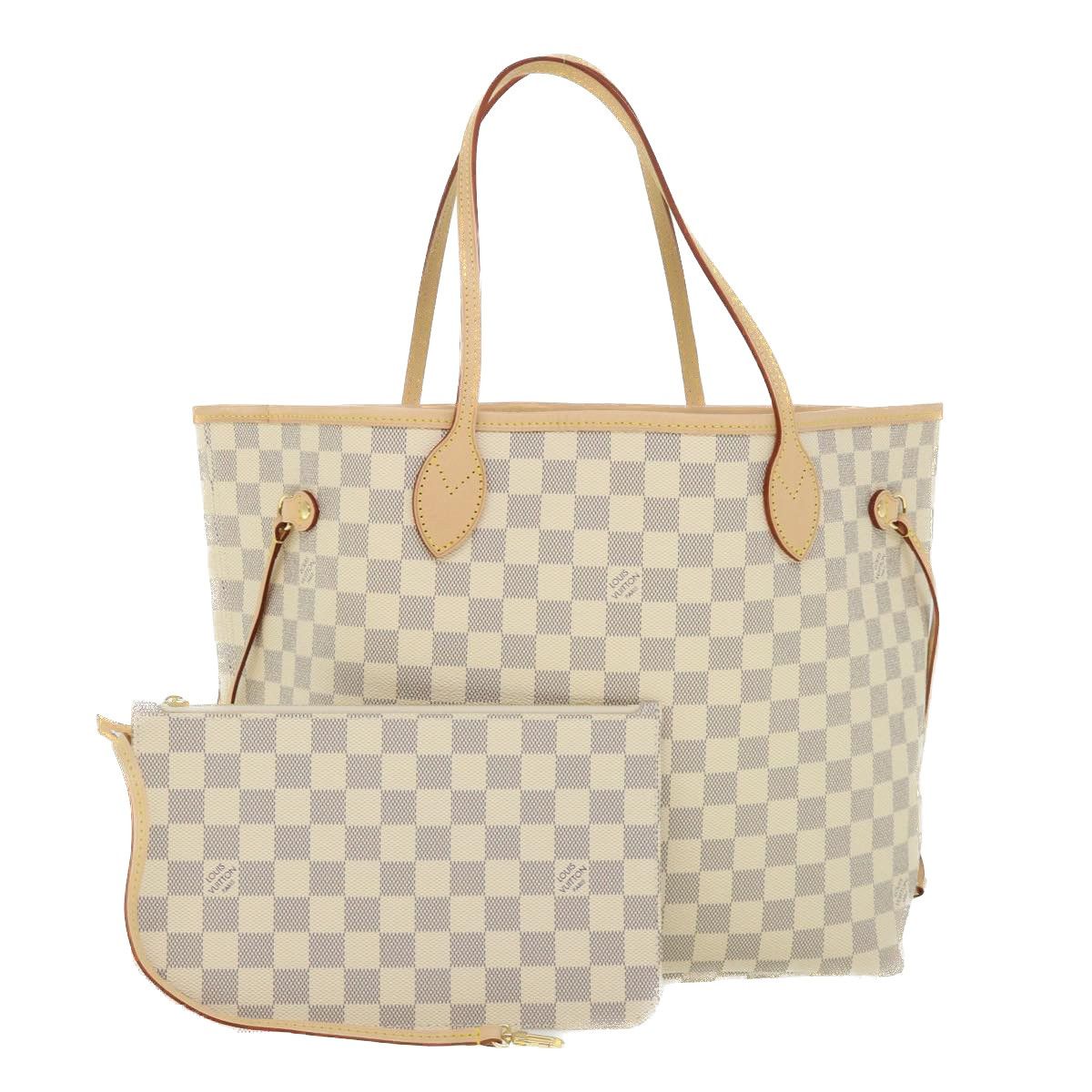 Louis Vuitton Damier Azur Neverfull Mm Tote Bag N41605 Lv Auth 54444Sa, Women's