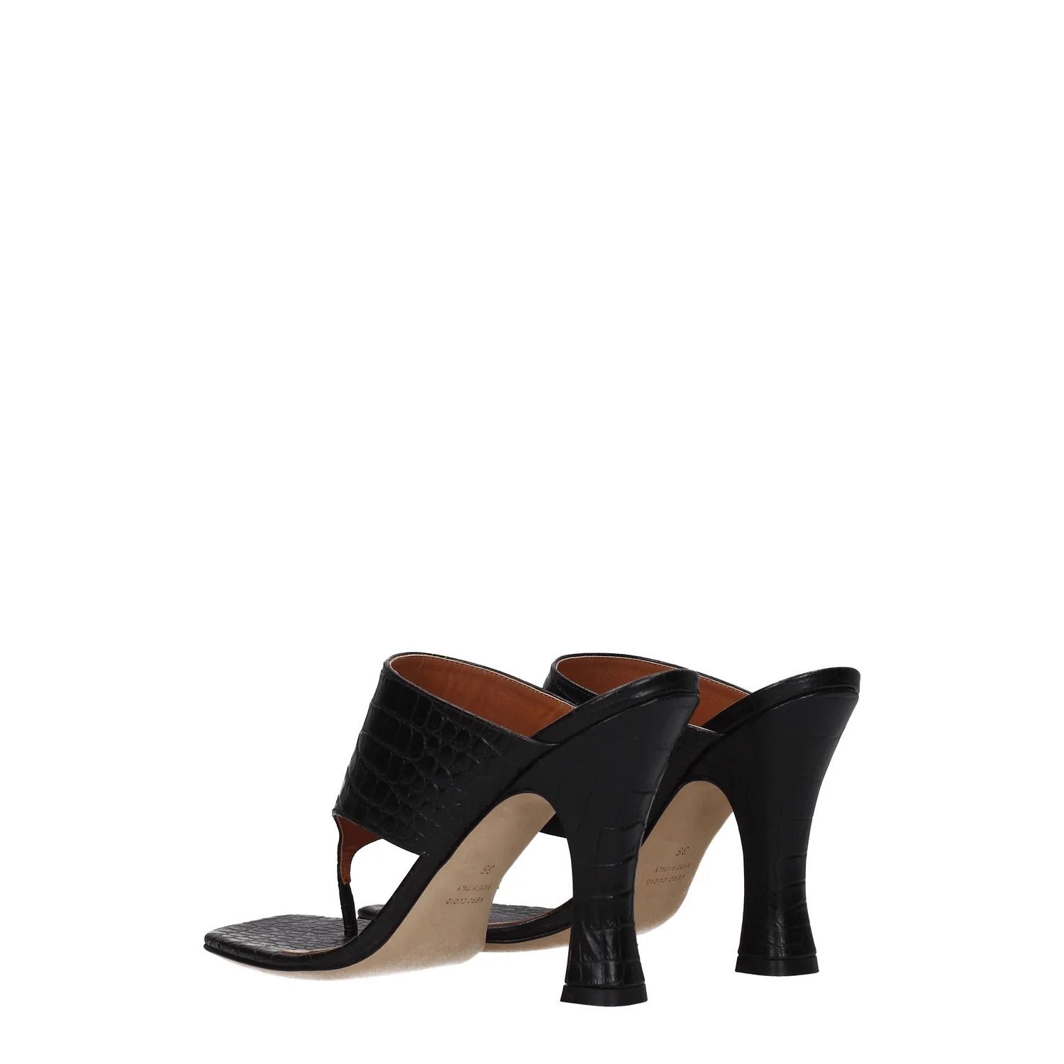 Paris Texas ob1o1e1124 Leather Sandals in Black Size US 6 / IT 36 - 4 Thumbnail