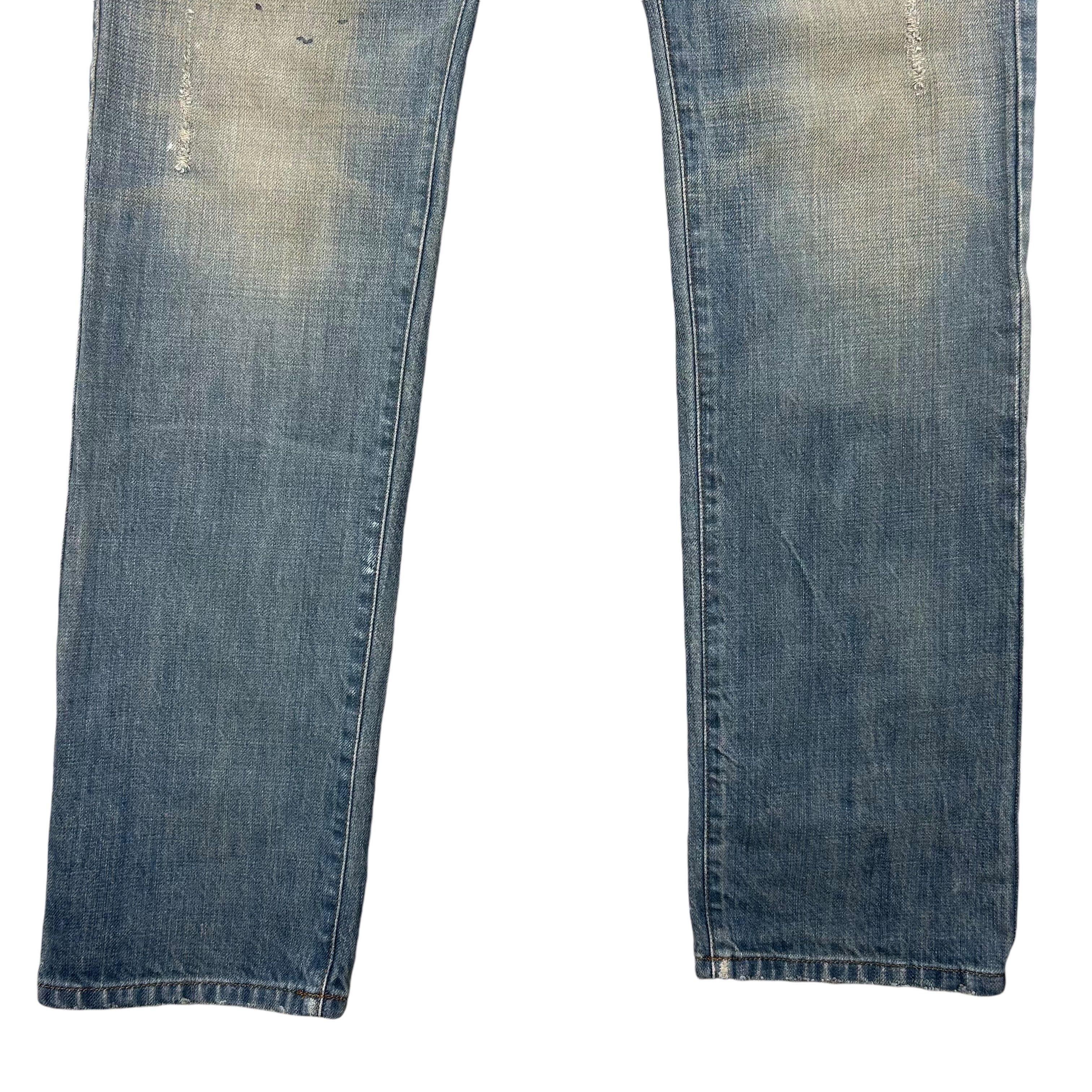 Diesel Diesel Myguy Boyfriend Blue Denim Jeans Straight W29L32 Size 29" - 6 Thumbnail