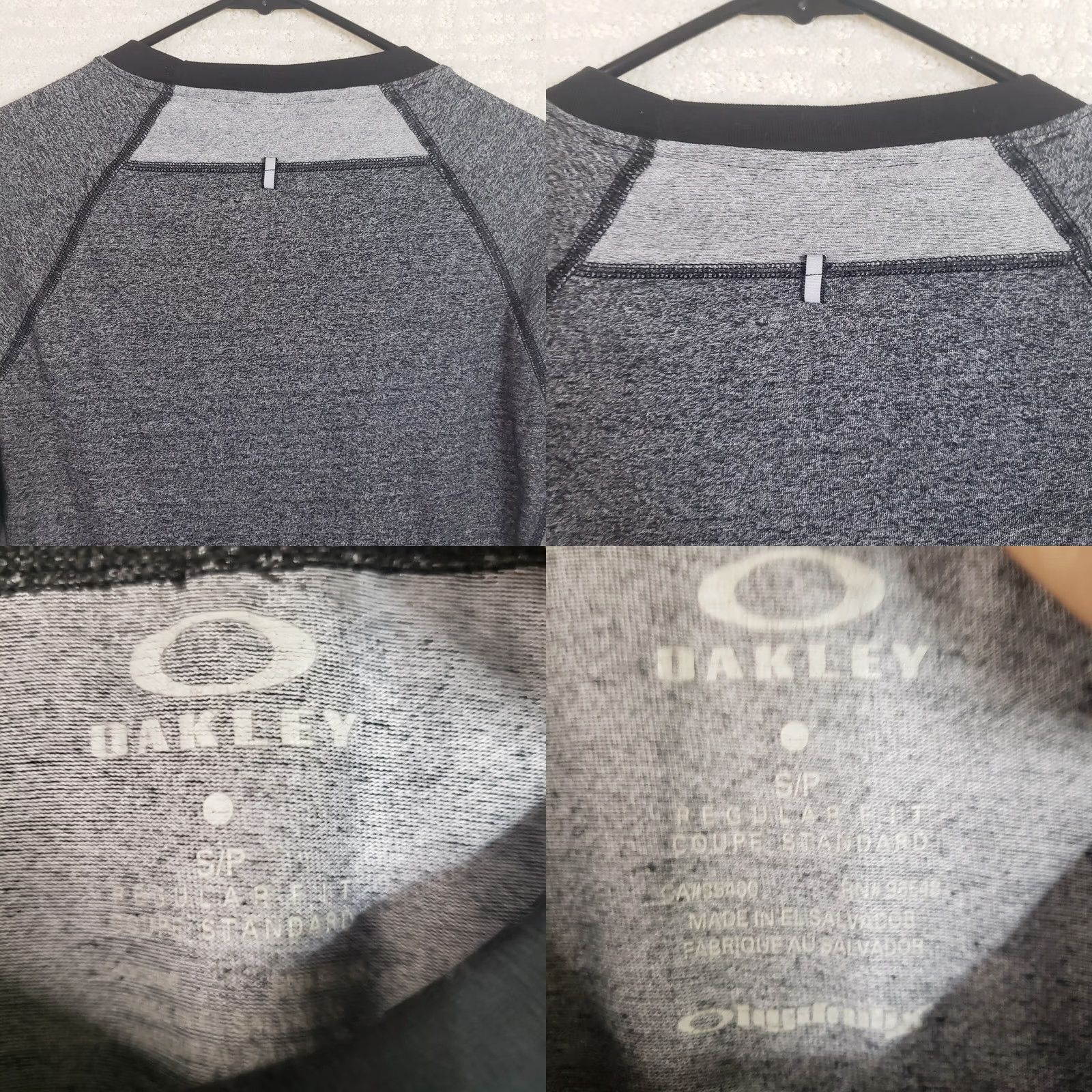 Oakley Oakley Men's S Gray Long Sleeve T-shirt Crewneck Two Tone Colorblock Pullover Size US S / EU 44-46 / 1 - 8 Thumbnail