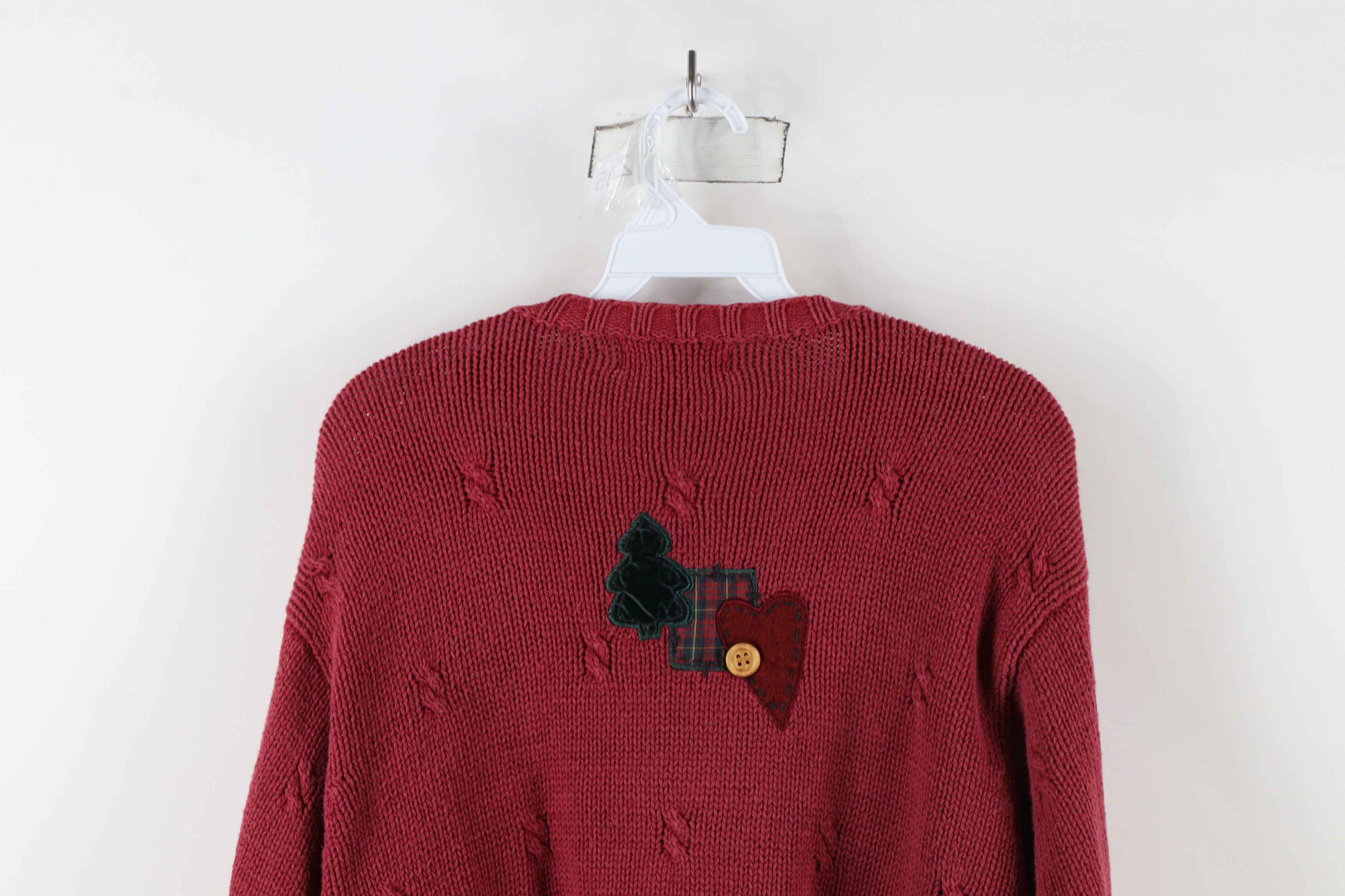 Vintage Vintage 90s Streetwear Snowman Ribbed Knit Cardigan Sweater Size S / US 4 / IT 40 - 16 Thumbnail