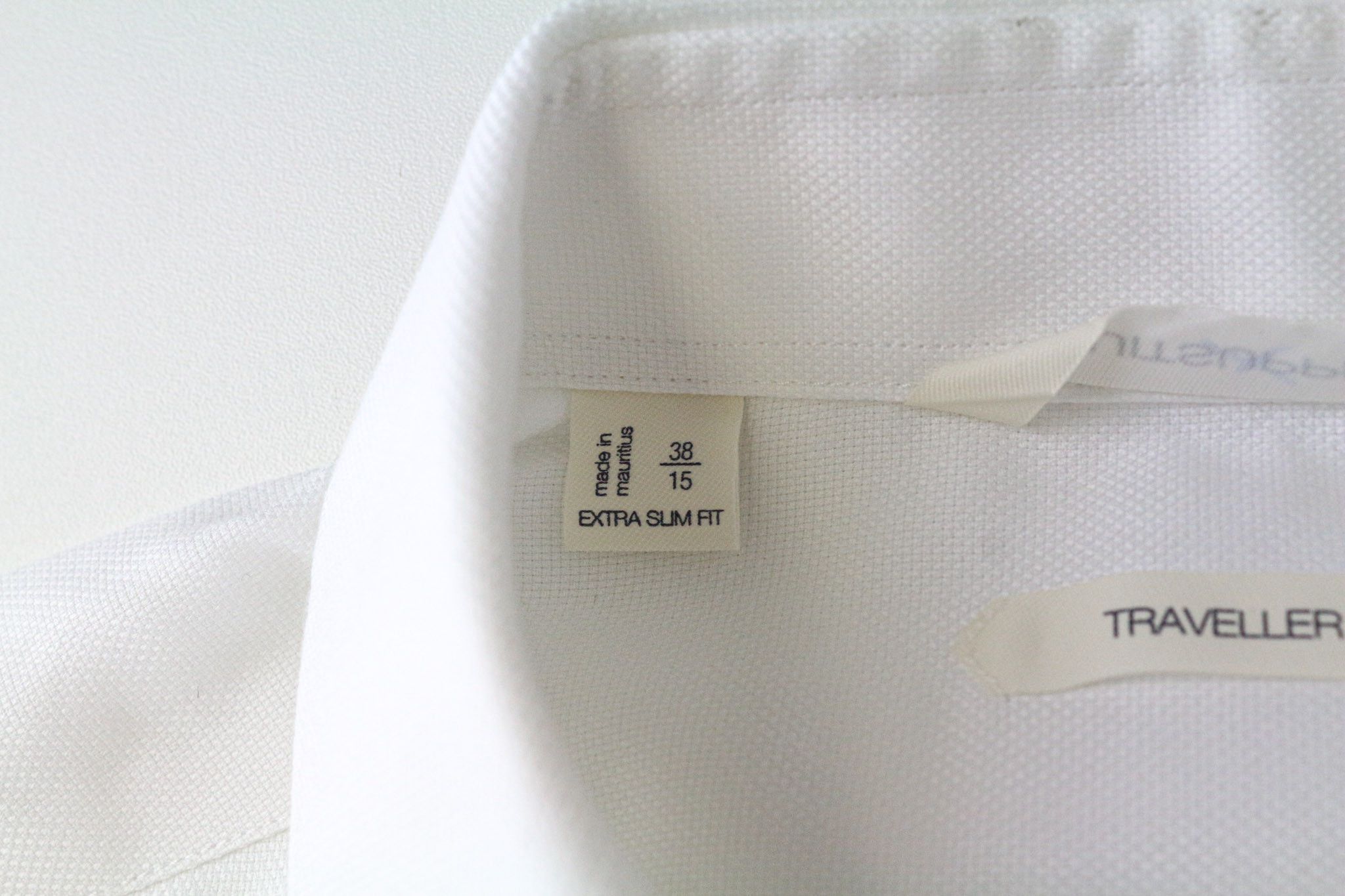 Suitsupply TRAVELLER 46/18 Extra Slim White Cotton Shirt 79285 Size 46R - 5 Thumbnail