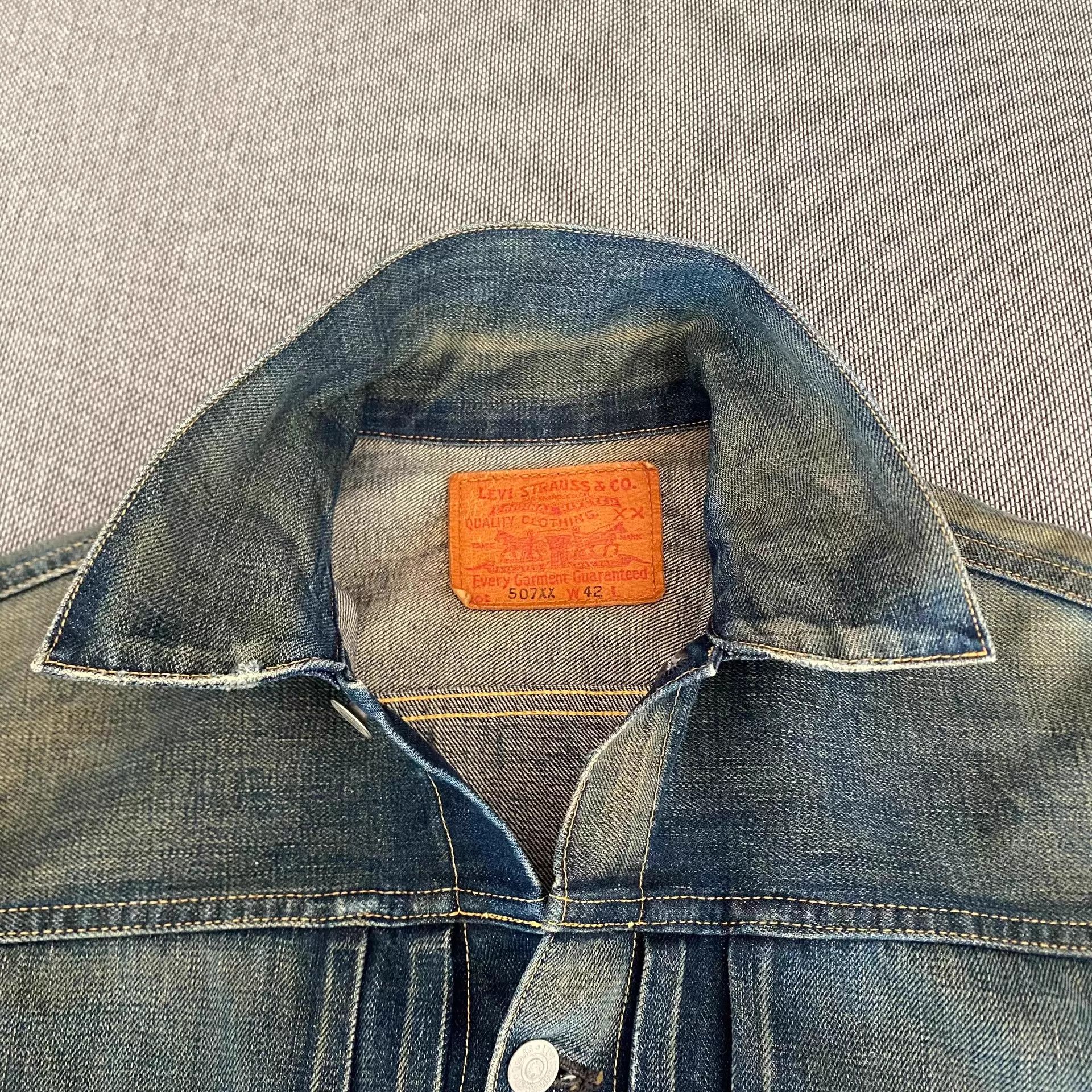 Levi's Levi's Lvc507xx J22 Japan Washed Selvedge Denim Jacket Size US XS / EU 42 / 0 - 3 Thumbnail