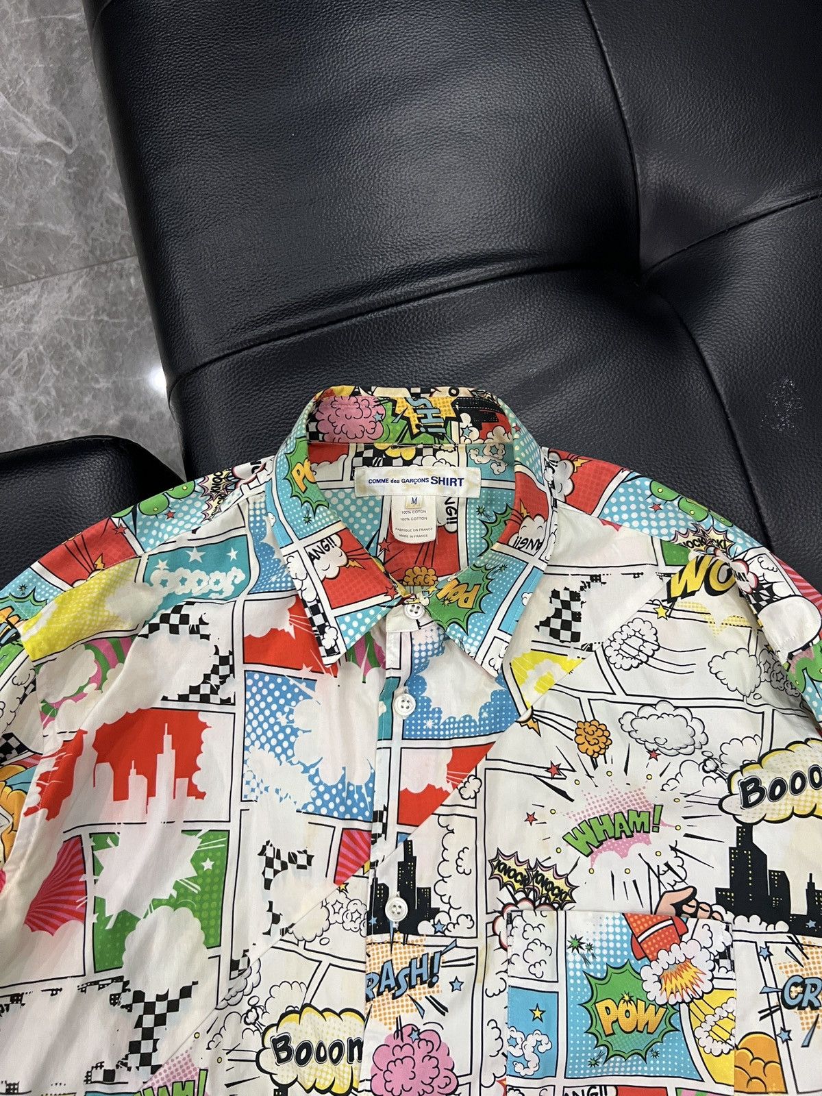 Comme des Garcons SHIRT Comme des Garçons SHIRT Comic Print Patchwork Shirt Size US M / EU 48-50 / 2 - 4 Thumbnail