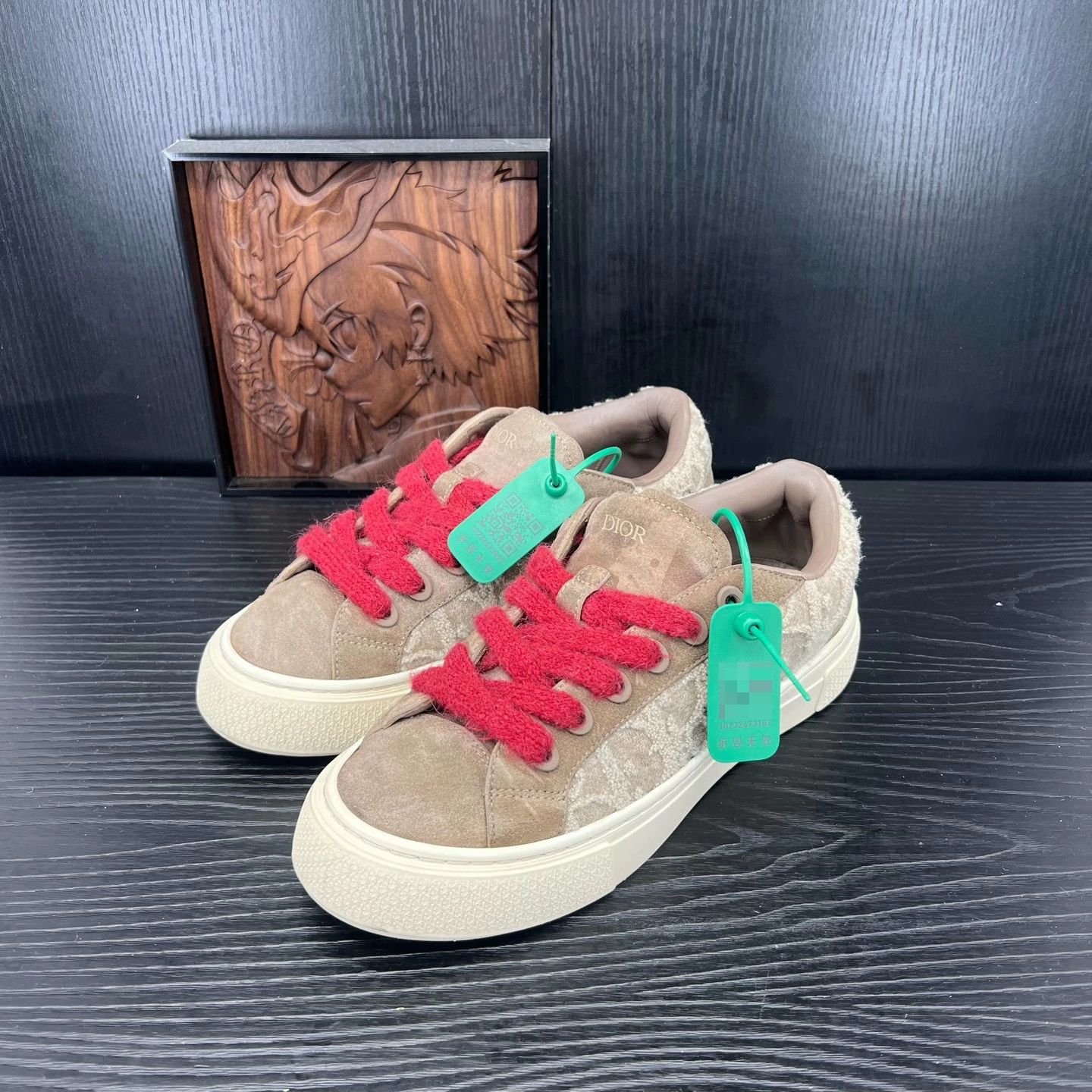 Dior Dior B33 Brown AOP Size 42 New Size US 9 / EU 42 - 1 Thumbnail