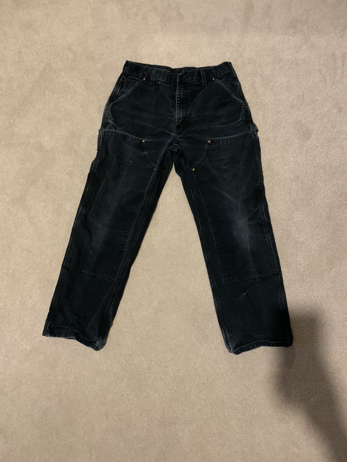 Image of Vintage Carhartt Double Knee in Black, Men's (Size 33)