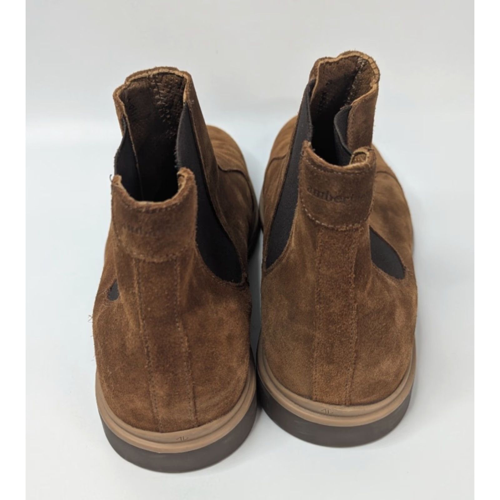 Lumberjack Amberjack Chelsea Boot Men Size 12 Grizzly Brown Suede Leather Lining Insole Outsole Handmade Winter Comfortable Leather Chelsea Boots Mens Size US 12 / EU 45 - 4 Thumbnail
