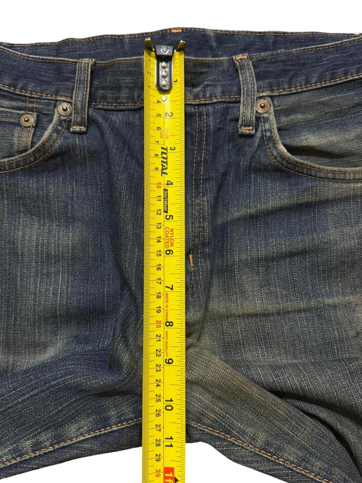 Edwin Vintage 90s Japan Edwin 503 Faded Distress Regular Loose Fit Size US 30 / EU 46 - 12 Thumbnail