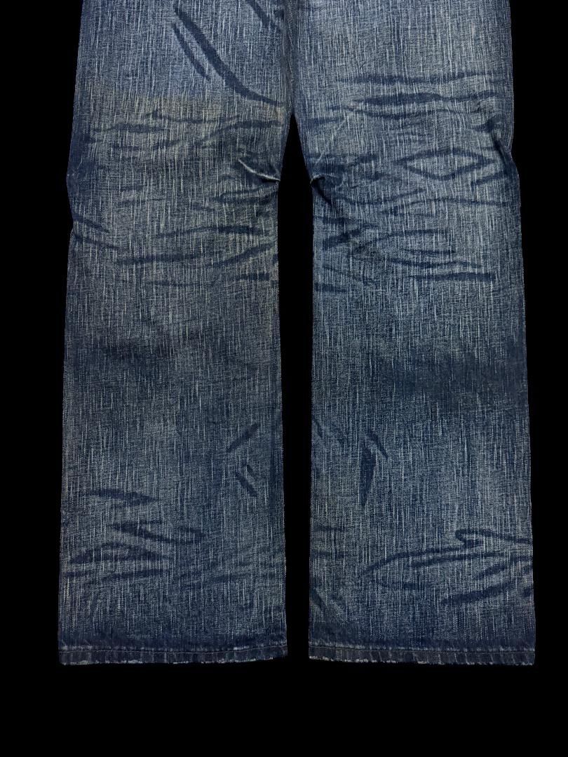 Japanese Brand INSANE Vintage Japanese Bison Sick Washed Bootcut Jean Rare Size US 35 - 18 Thumbnail