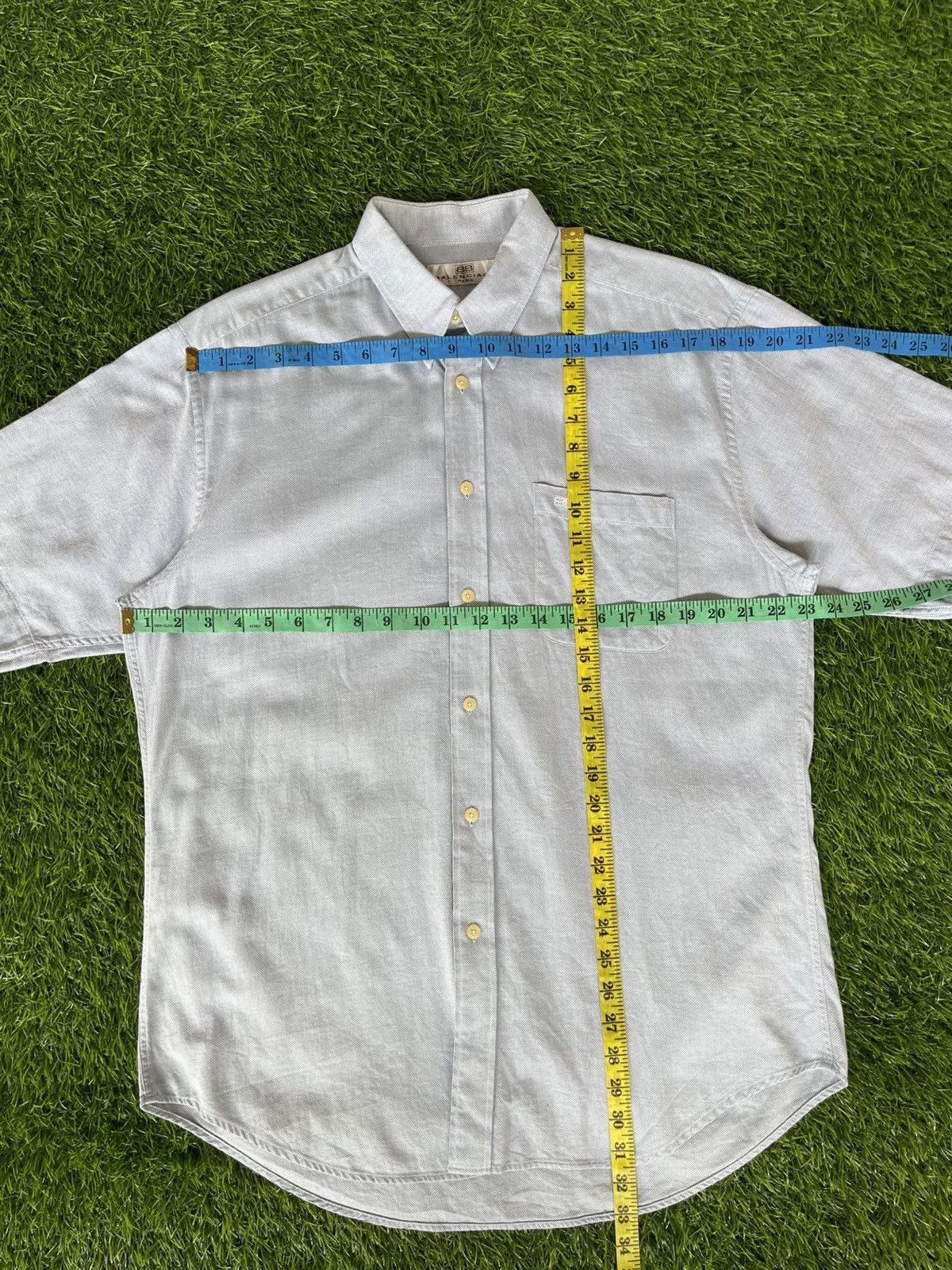 Balenciaga Vintage 90s🔥BALENCIAGA🔥Shirt Pocket Button Up Size US XL / EU 56 / 4 - 11 Thumbnail