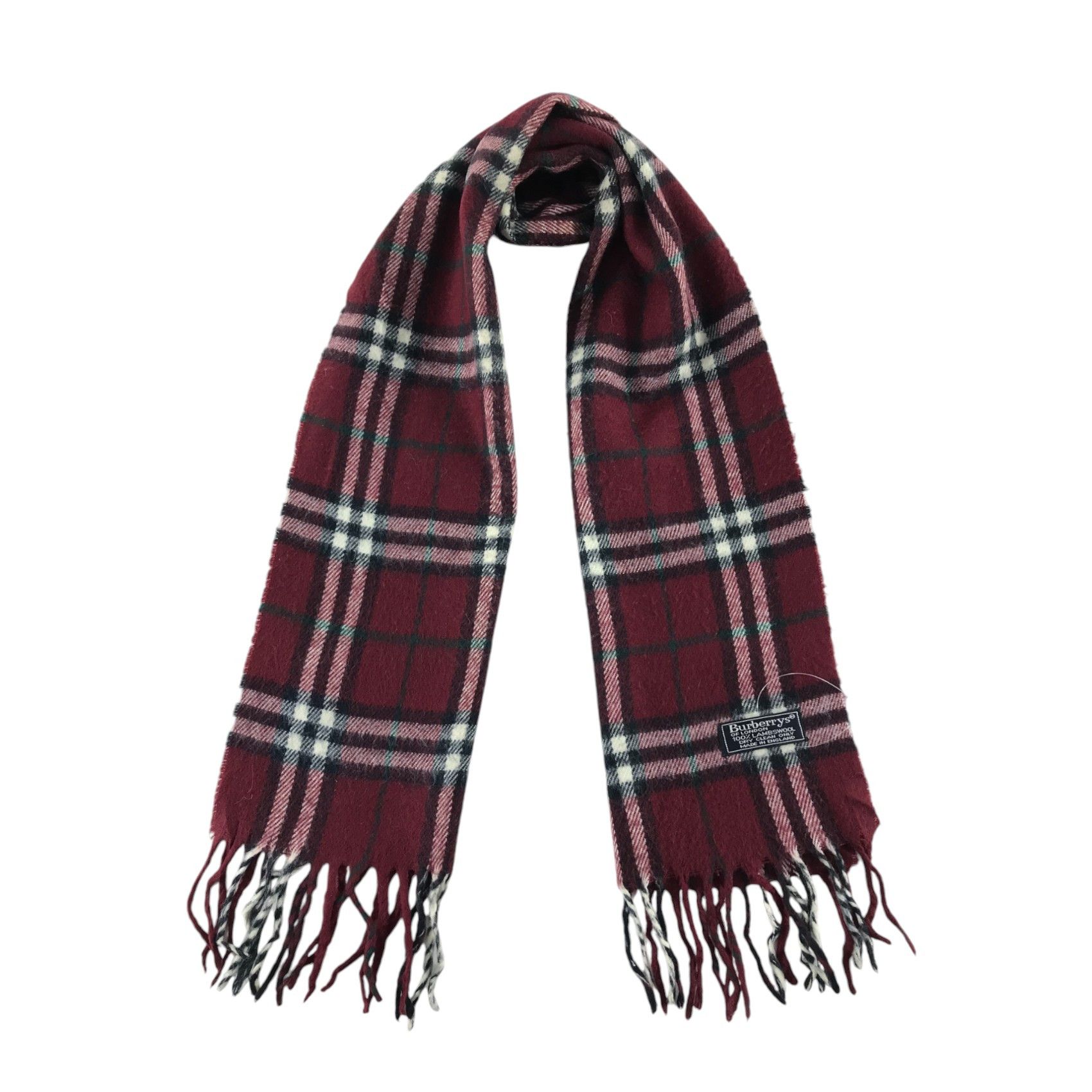 Burberry × Vintage Burberry Scarf / Muffler / Neckwear - WW3092 Size ONE SIZE - 1 Thumbnail