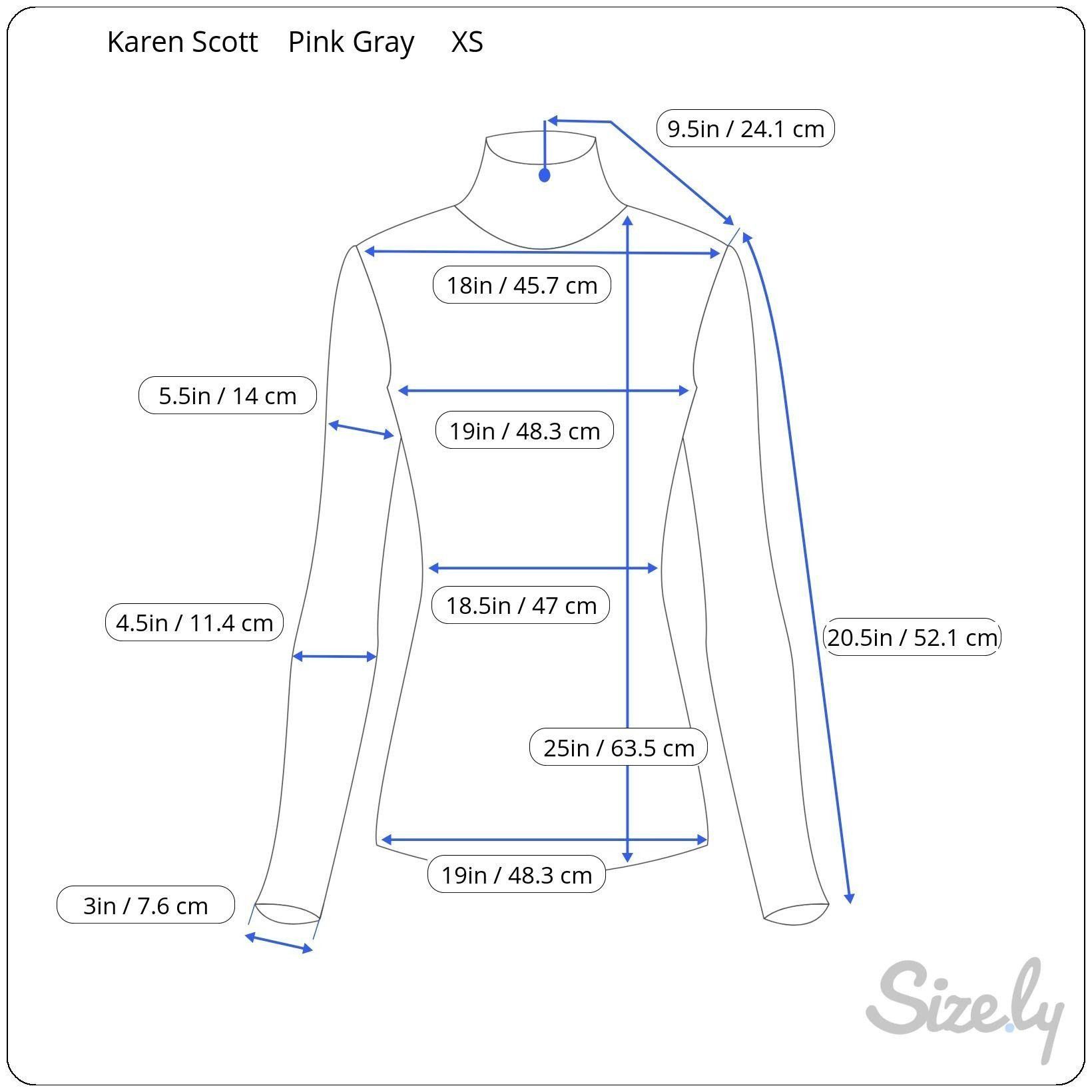 Other Karen Scott XS Seam Front Mock Neck Sweater Tea Rose Gray NW Size XS / US 0-2 / IT 36-38 - 2 Thumbnail