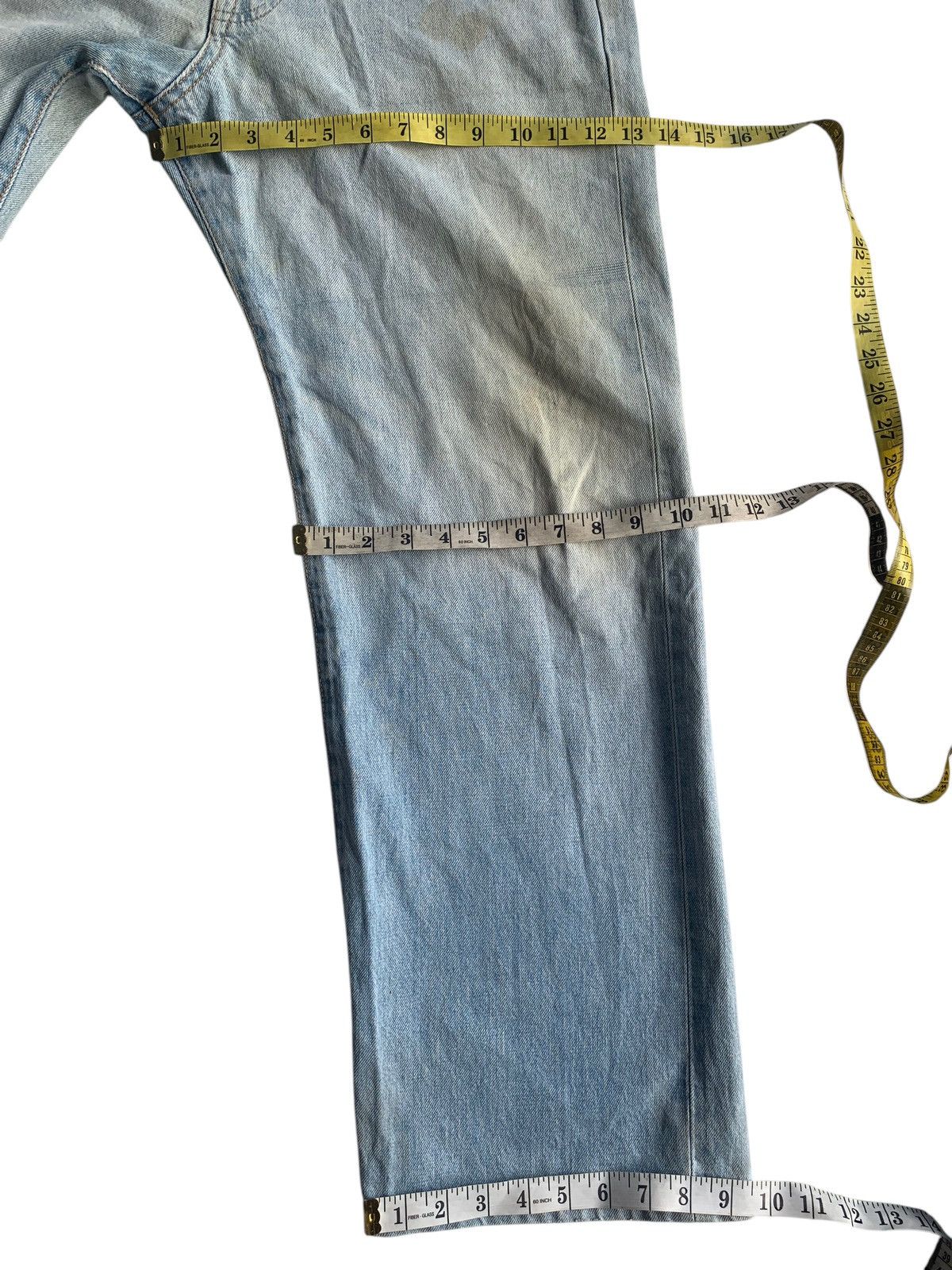 Edwin × Kapital × Vintage EDWIN 505 SELVEDGE BUTTON FLY BAGGY FADED DISTRESSED DENIM Size US 32 / EU 48 - 24 Thumbnail