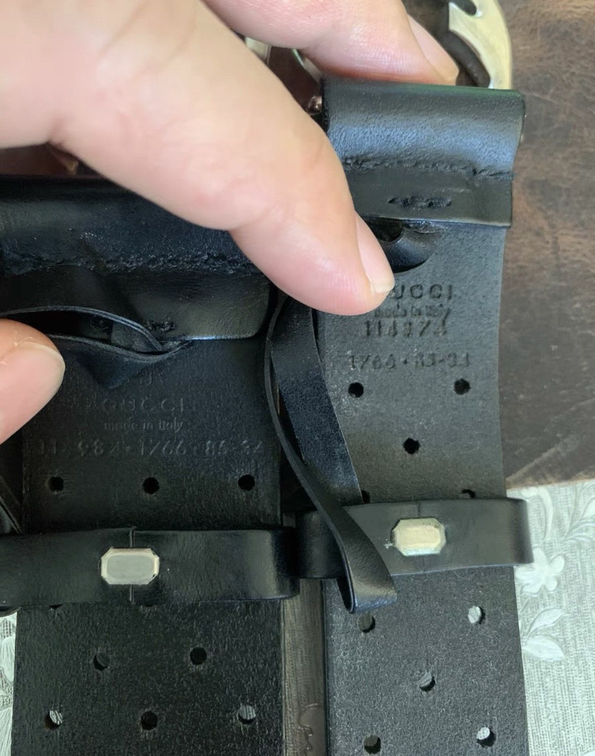 Gucci Gucci Authentic Belts, Unisex Couple Style K16 Size ONE SIZE - 3 Thumbnail