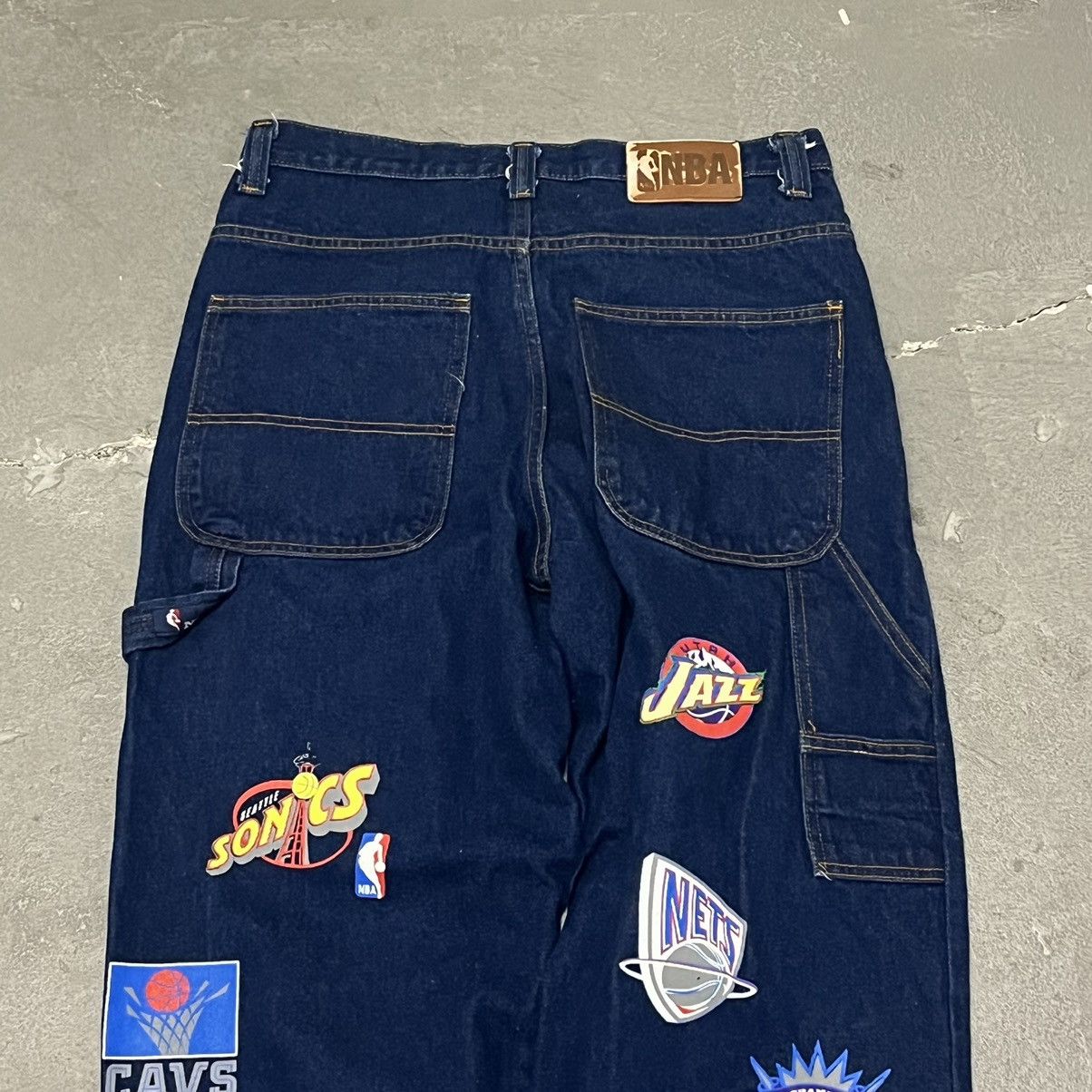 Vintage VTG 2000’s NBA Baggy Denim Jeans 32x30 Y2K Size US 32 / EU 48 - 13 Thumbnail