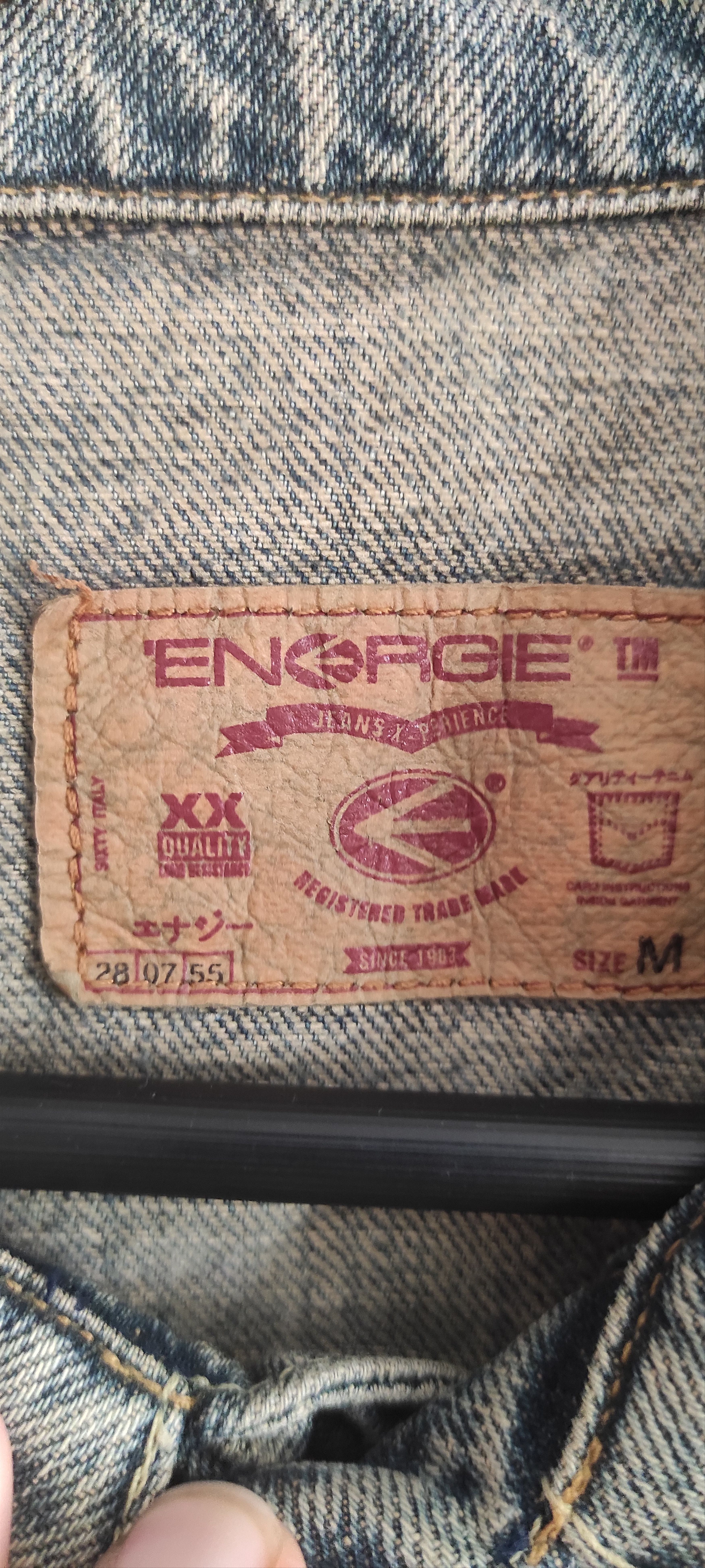 Energie × Vintage Energie Jeans Men's Denim Jacket Biker MotorcycleTrucker Size US M / EU 48-50 / 2 - 11 Thumbnail