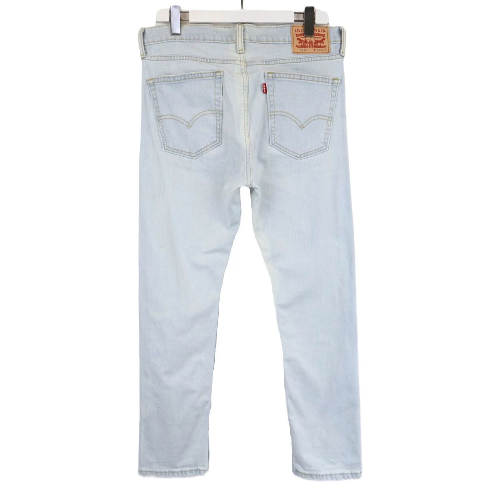 Levi's LEVI'S 510 Jeans Men W32/L30 Light Blue Denim Tapered Zip Fly Stretch Size US 32 / EU 48 - 2 Thumbnail