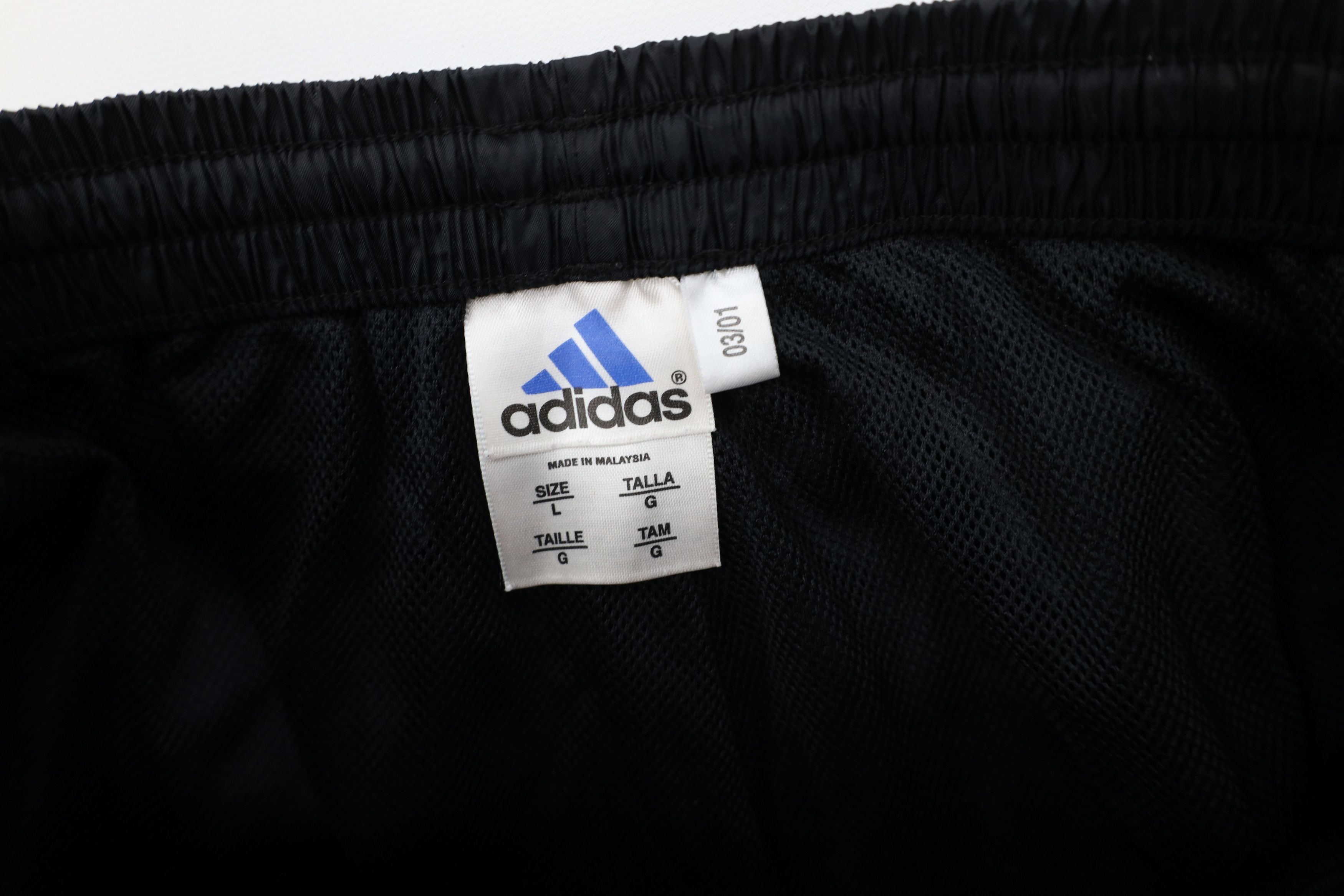 Adidas Vintage Y2K 2001 Adidas Wide Leg Windbreaker Pants Black Size US 36 / EU 52 - 8 Thumbnail
