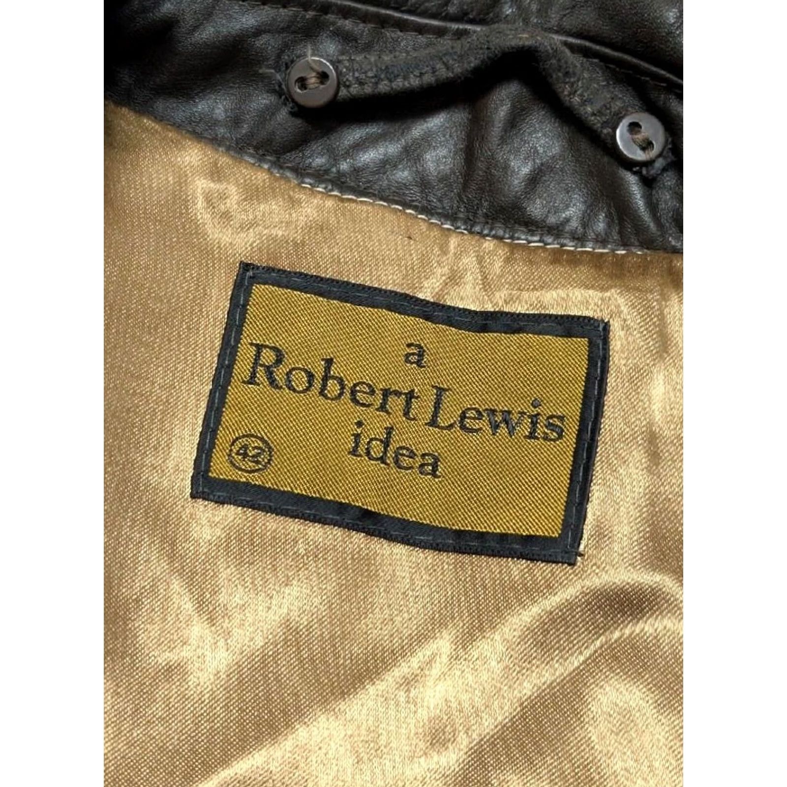 Vintage VINTAGE Robert Lewis Overcoat Coat M Western Brown Leather 40-42 Mens Size US M / EU 48-50 / 2 - 6 Thumbnail