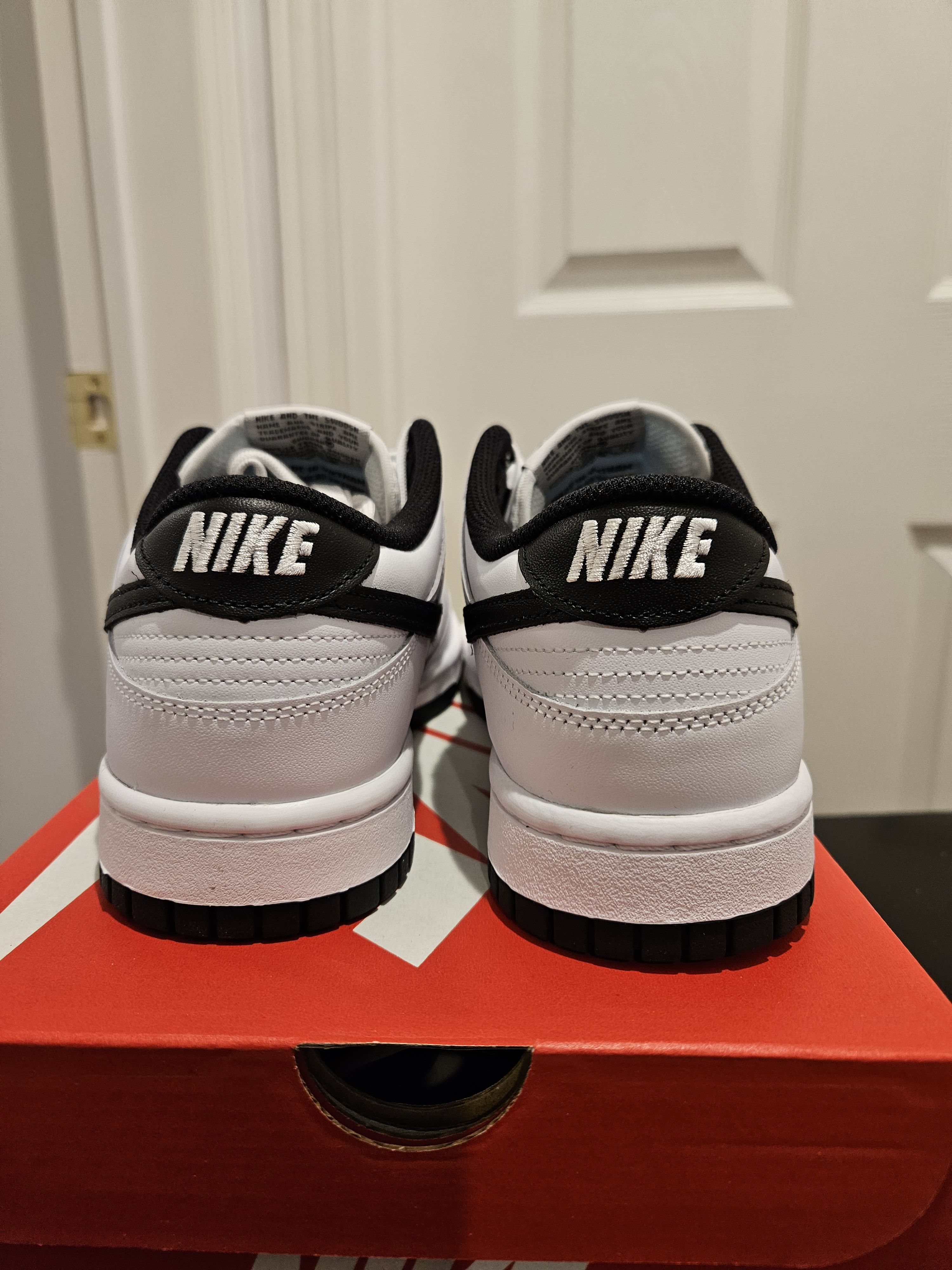 Nike Nike Dunk Low White Black (2022) Size US 9 / IT 39 - 4 Thumbnail