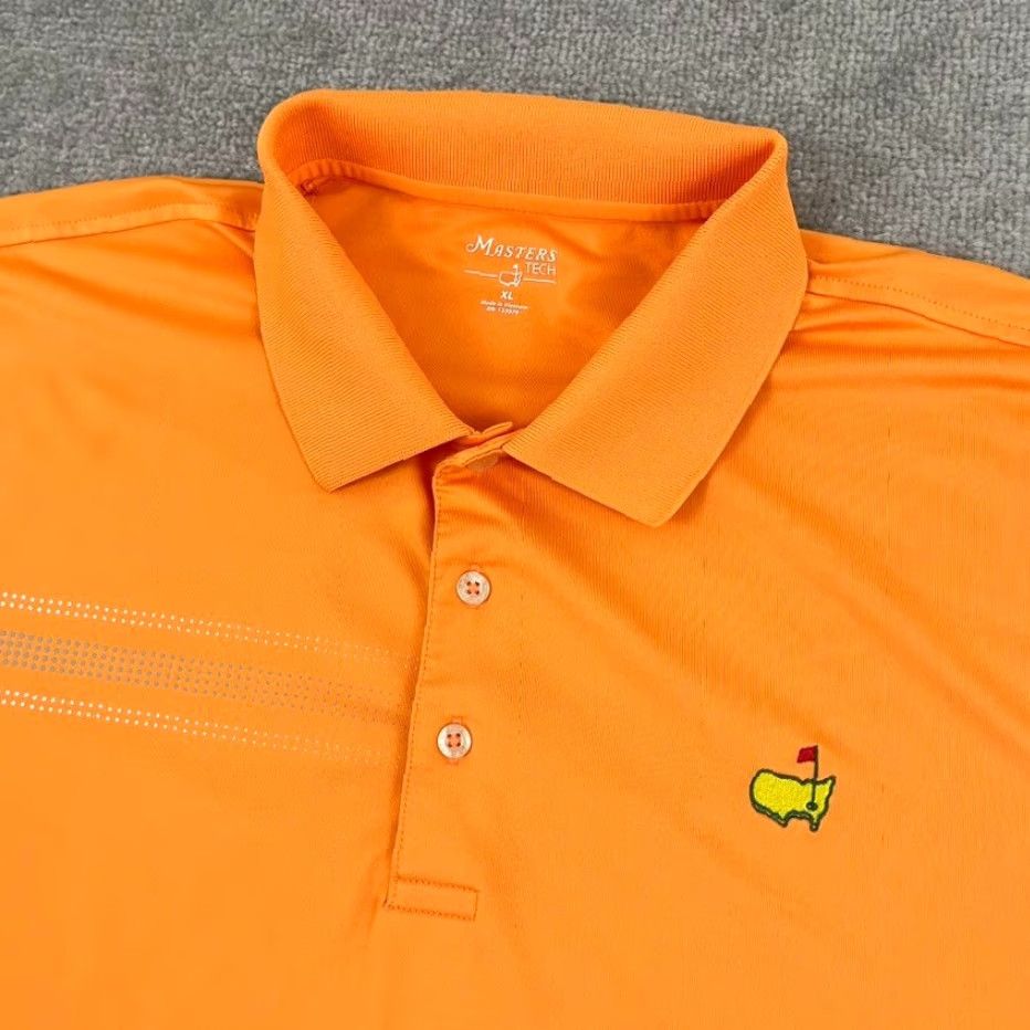 Vintage Masters Tech Polo Shirt Mens XL Orange Augusta Major Golf Performance Stretch Polo Shirt Size US XL / EU 56 / 4 - 2 Thumbnail