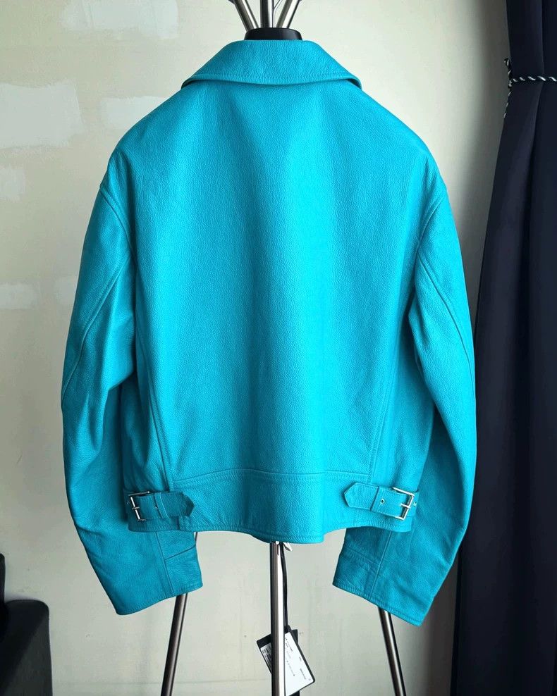 Versace Versace Main line leather jacket silhouette jacket coat Size US S / EU 44-46 / 1 - 2 Thumbnail