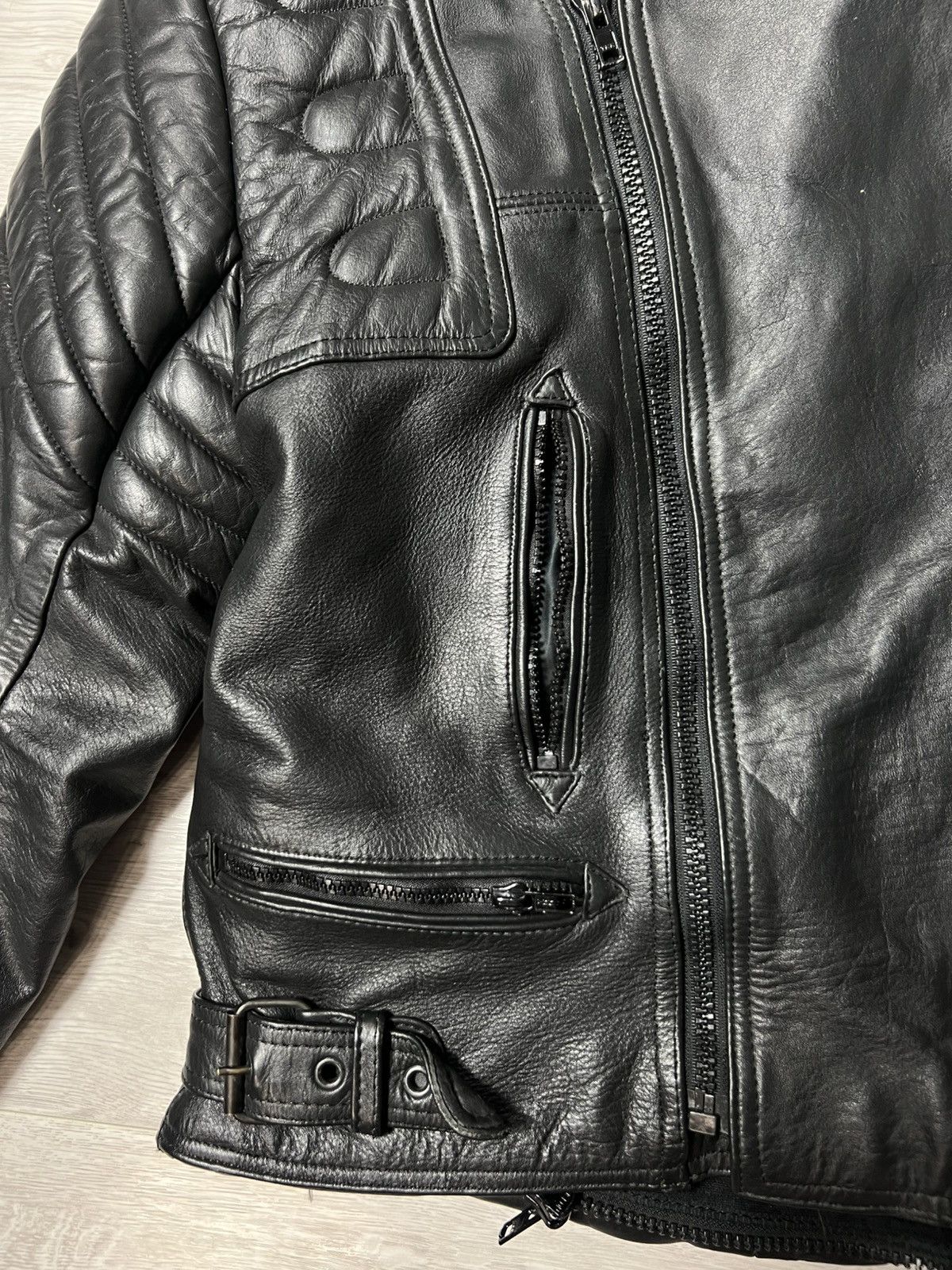 Other AKITO Heavyweight Biker Motorcycle Leather Jacket Racing Size US M / EU 48-50 / 2 - 7 Thumbnail