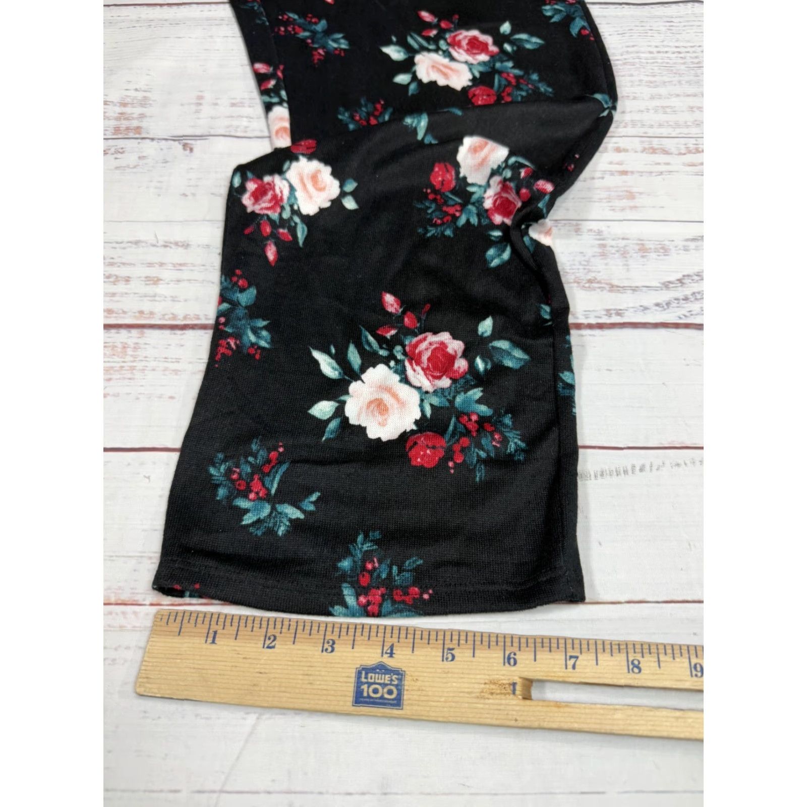 Charter Club Charter Club Intimates Black Floral Sleep Pants Pull On Drawstring Womens XS NWT Size 26" / US 2 / IT 38 - 5 Thumbnail